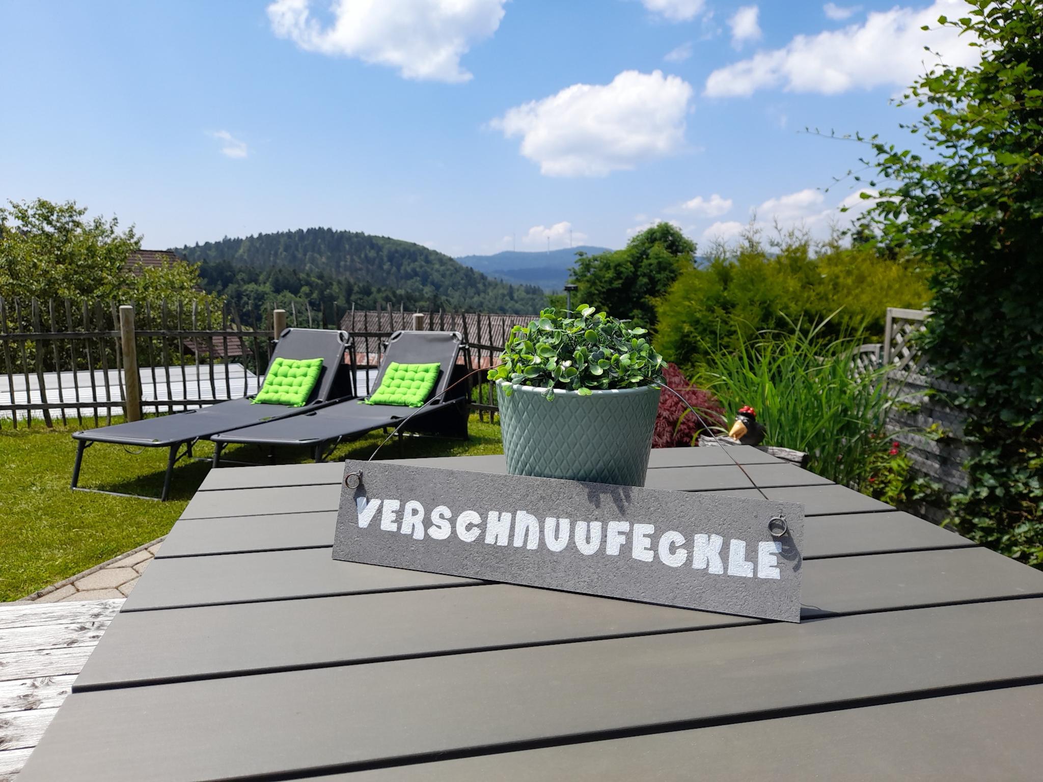 Bedroom with comfortable beds at Schwarzwaldstübchen in Herrischried
