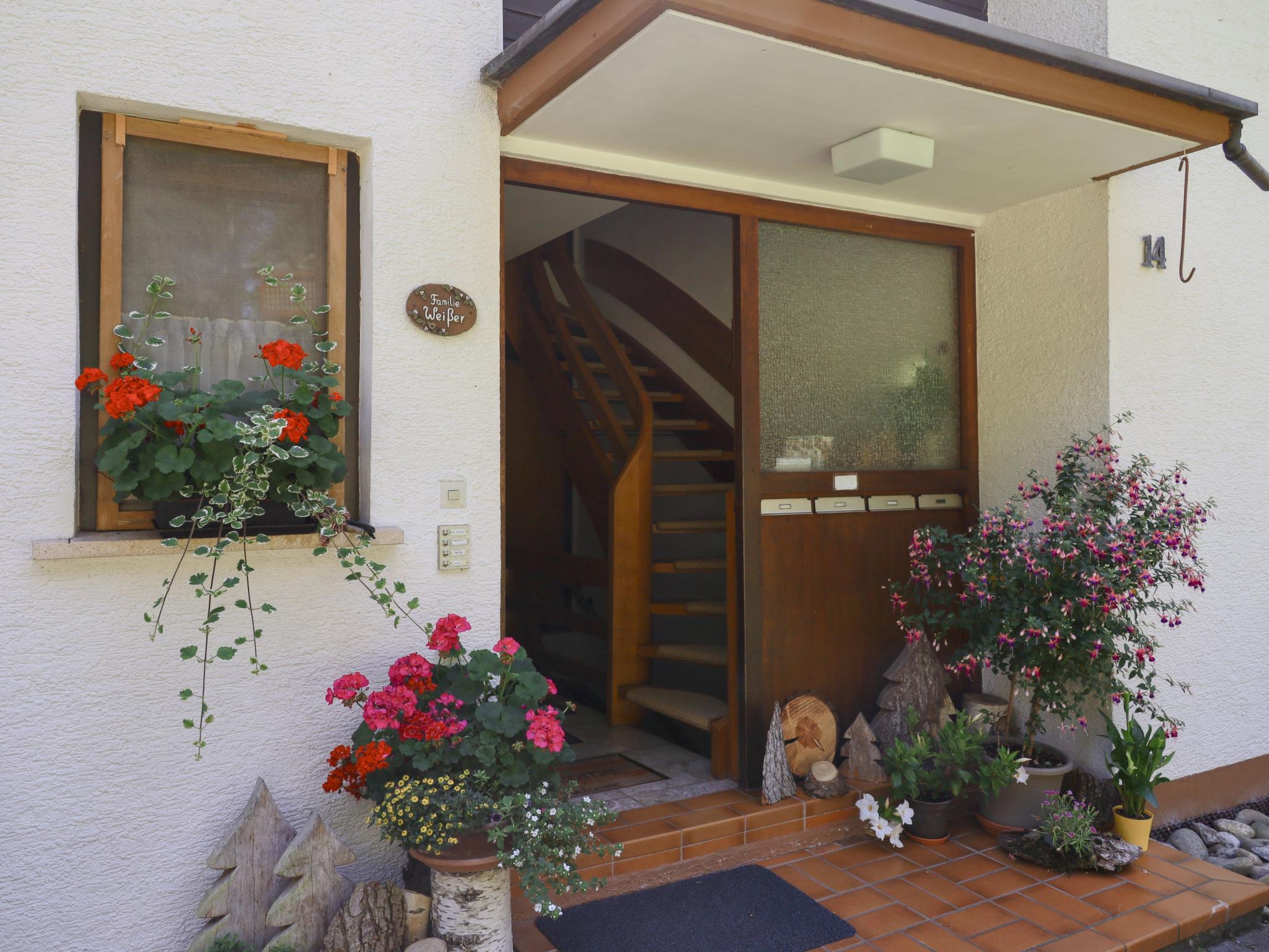 Bedroom with comfortable beds at Am Wald in Waldachtal