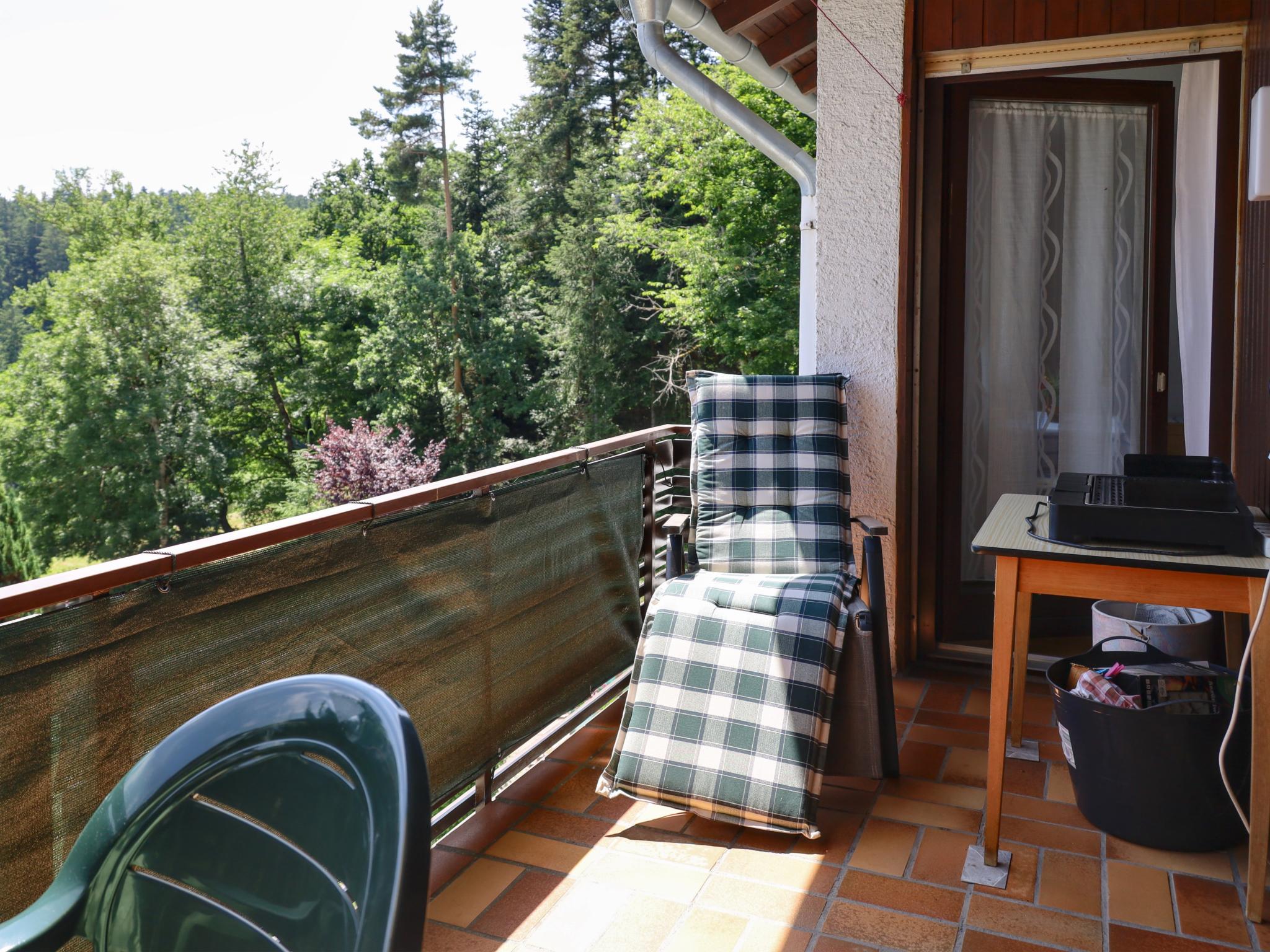 Outdoor terrace and views at Am Wald in Waldachtal