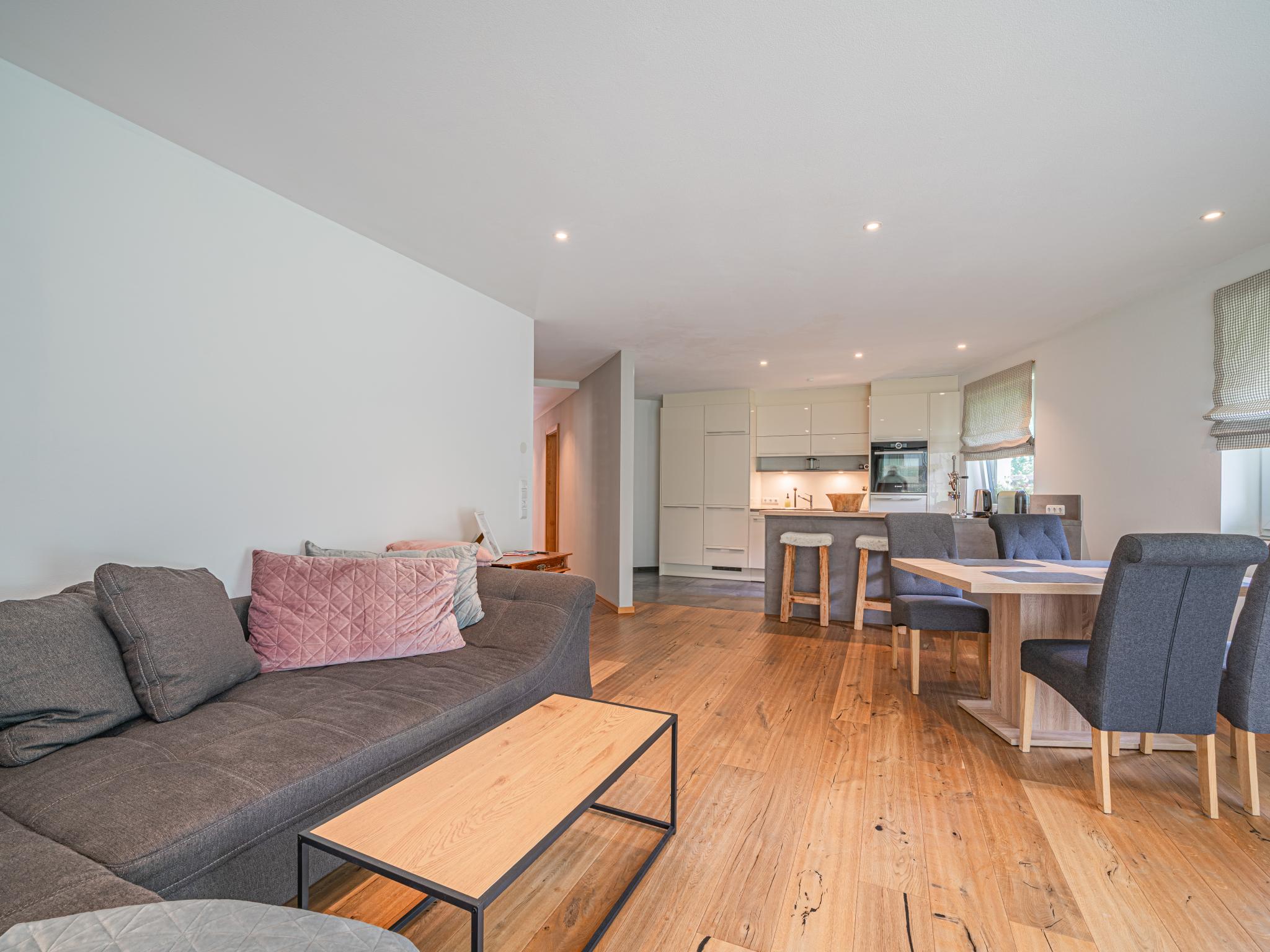 Living area at AlpenHerz in Jochberg