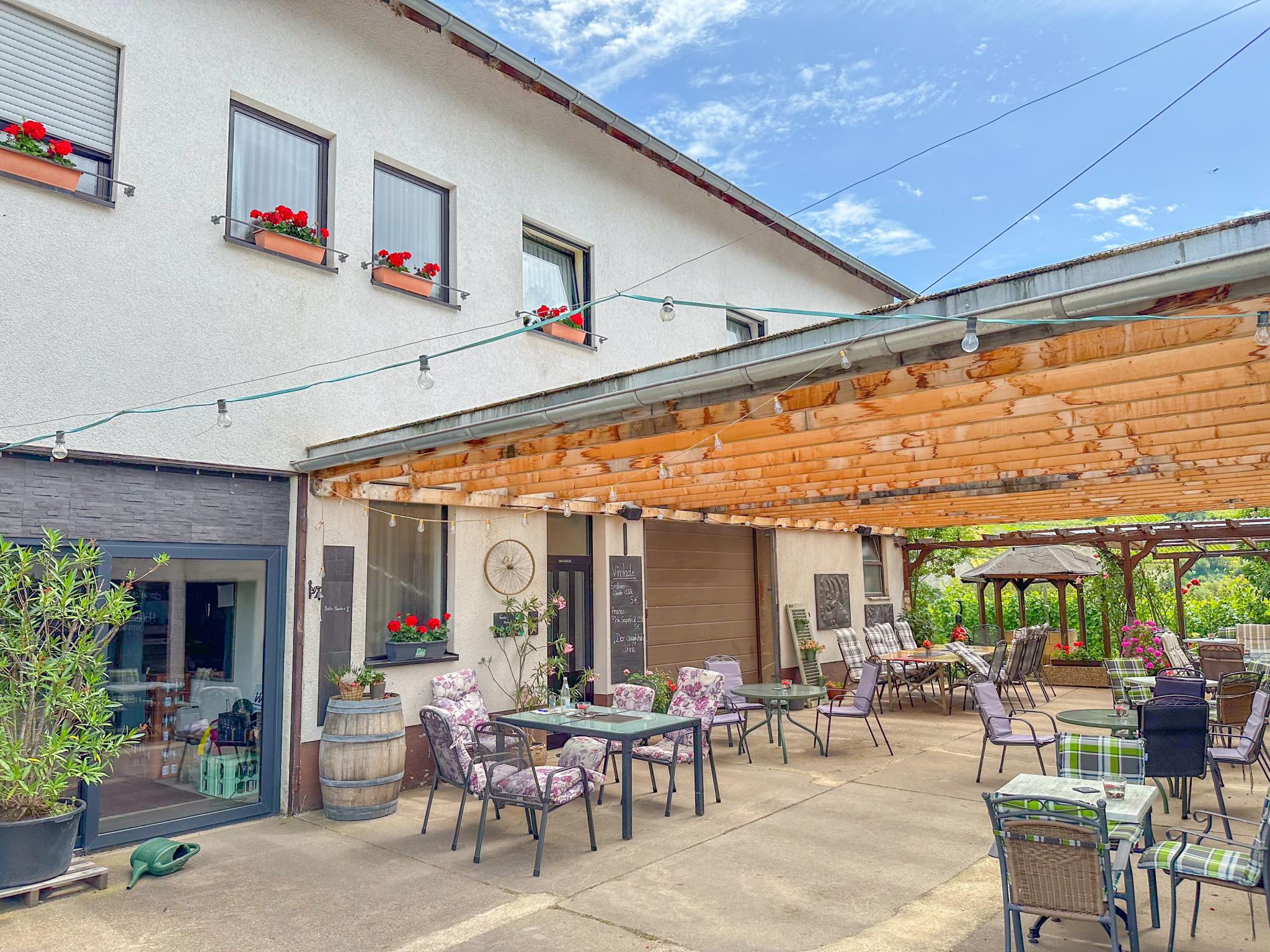 Modern kitchen at Weingut HermesLex in Trittenheim
