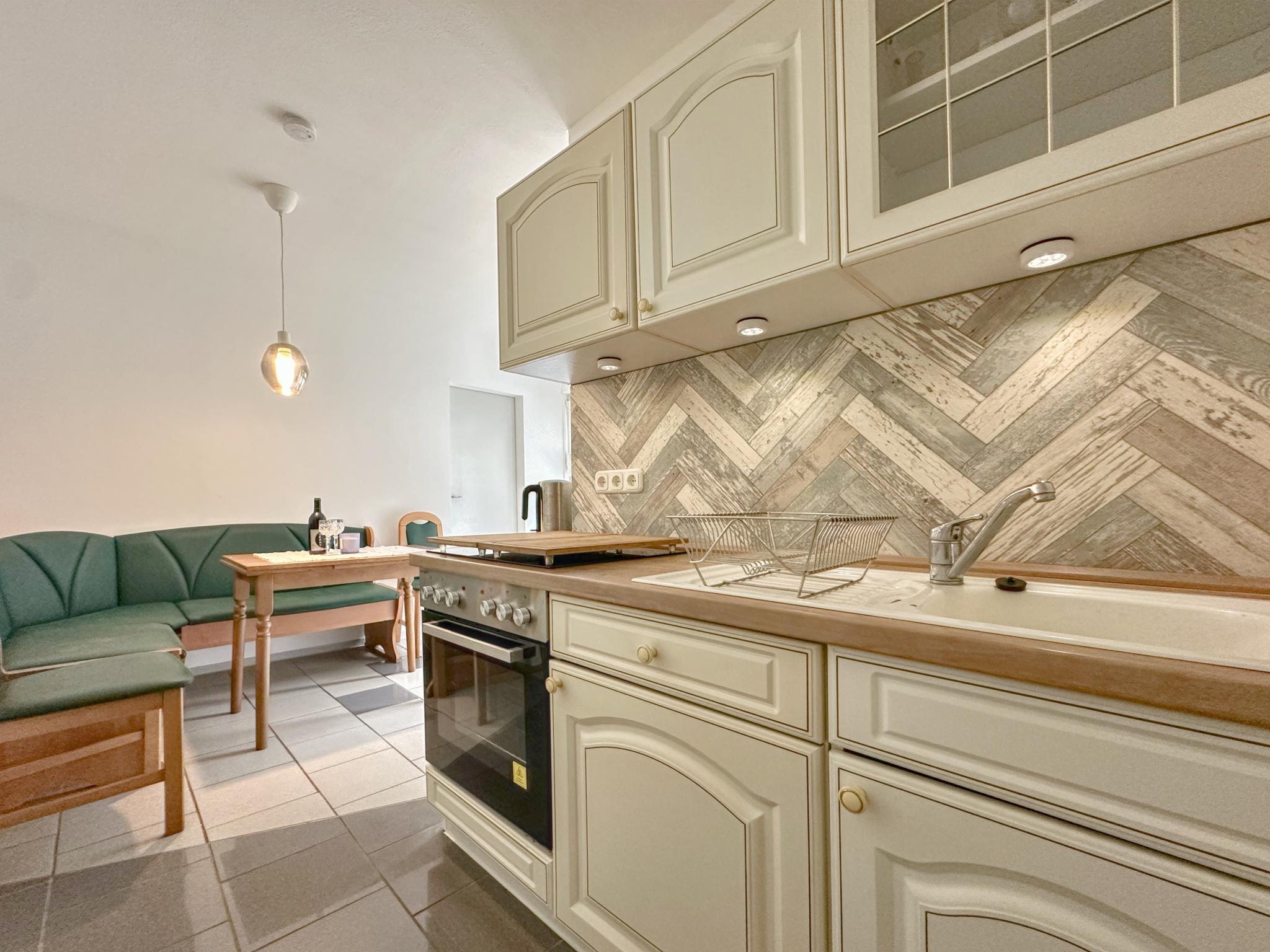 Modern kitchen at Königspfalzblick in Elbingerode