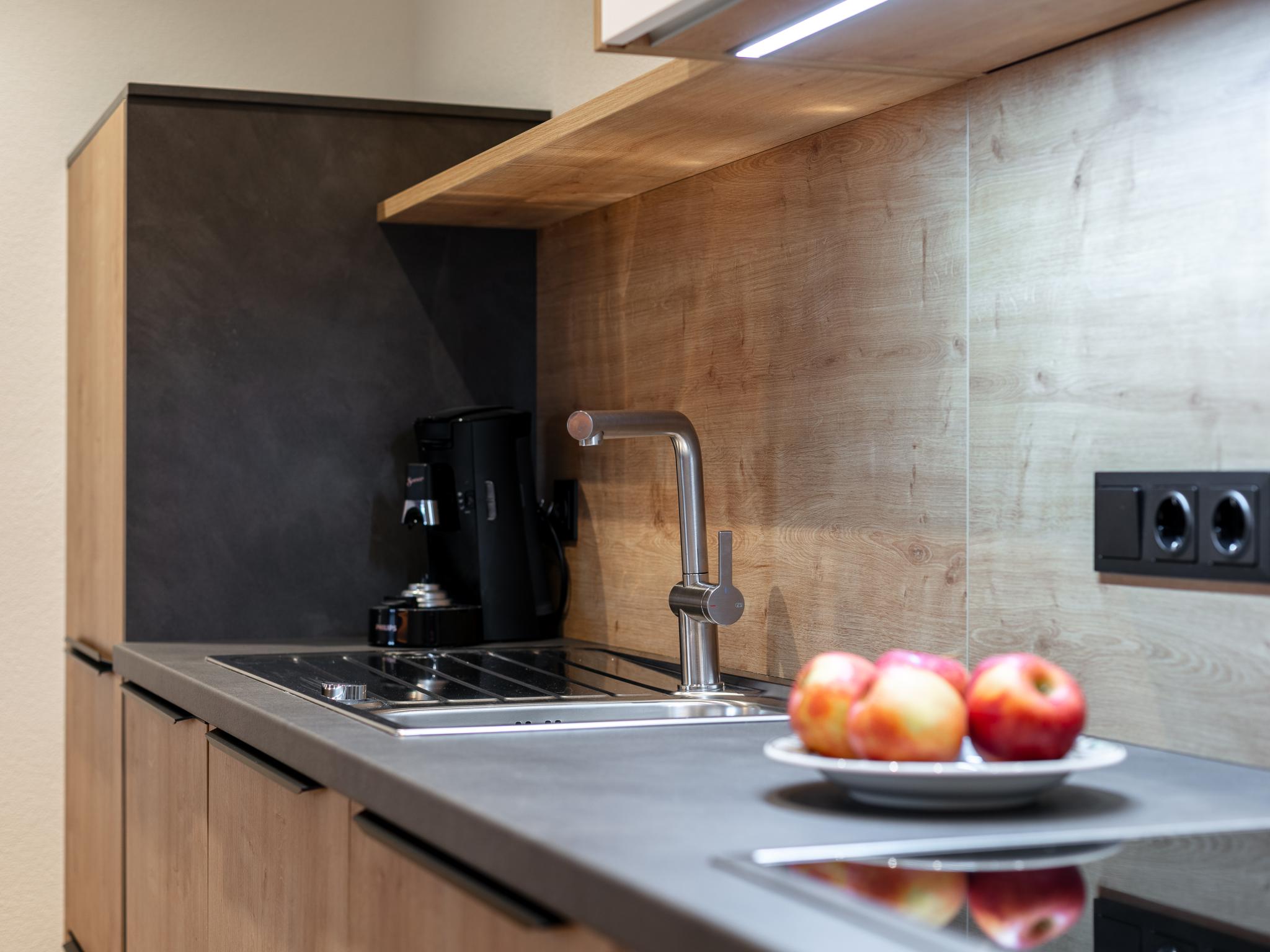 Modern kitchen at Landhaus Marchfeld Top 3 in Wildschönau