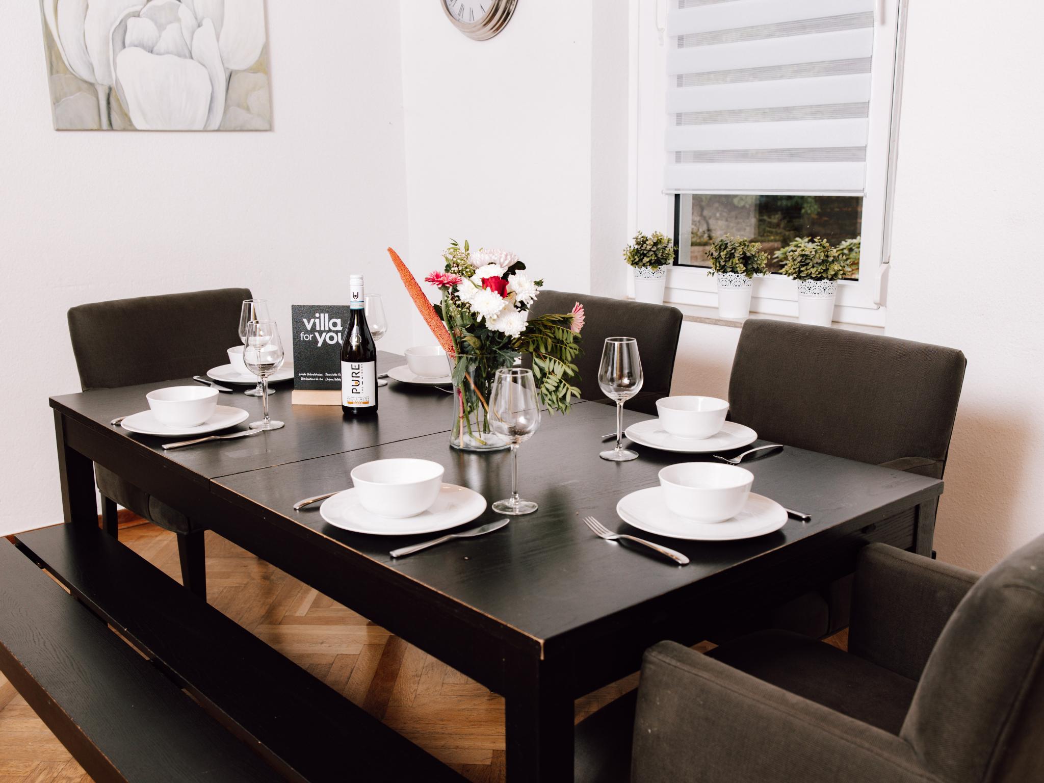 Outdoor terrace and views at Hubertus III in Bad Pyrmont