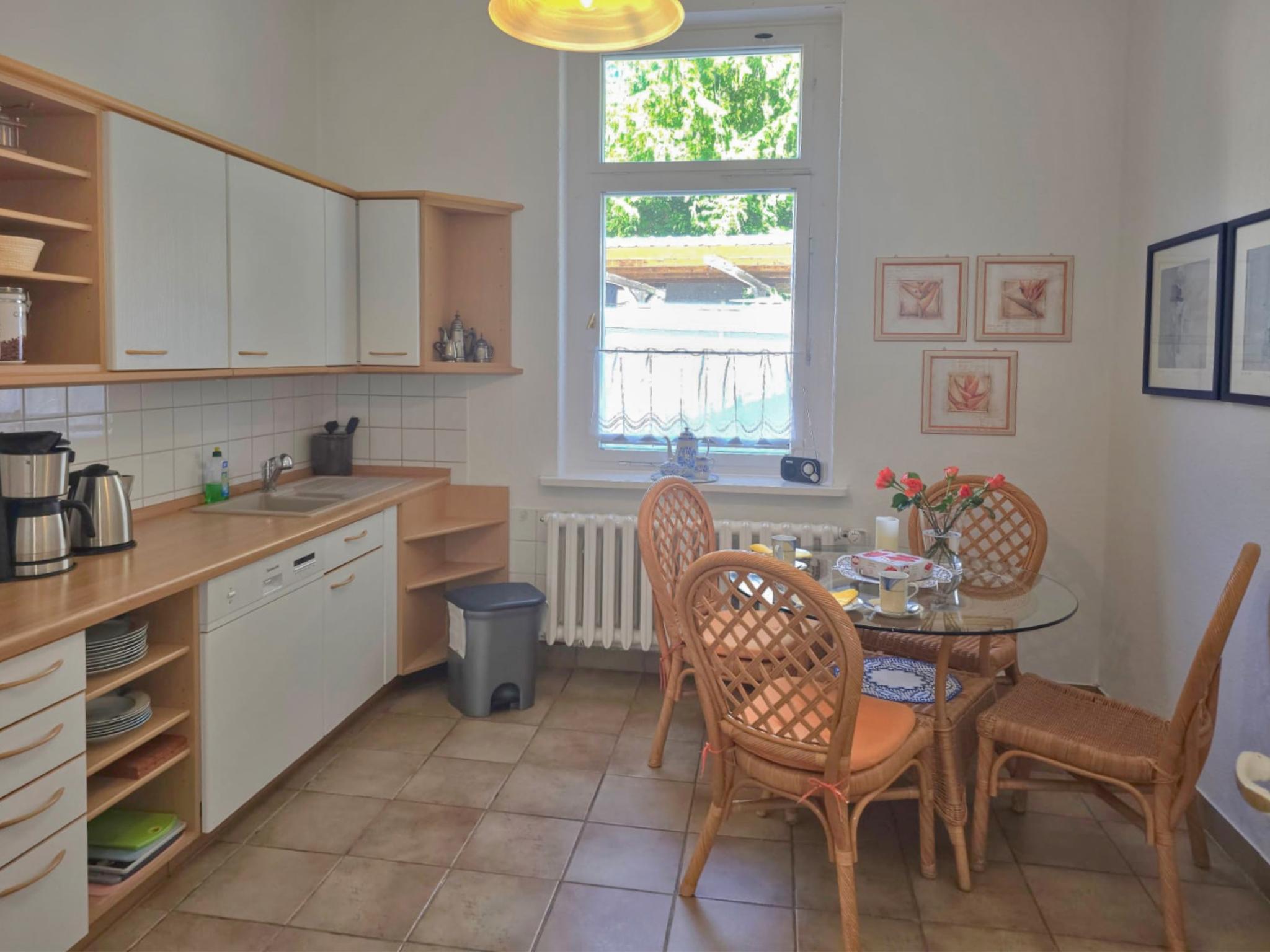 Modern kitchen at Kleines Wölkchen in Blankenburg