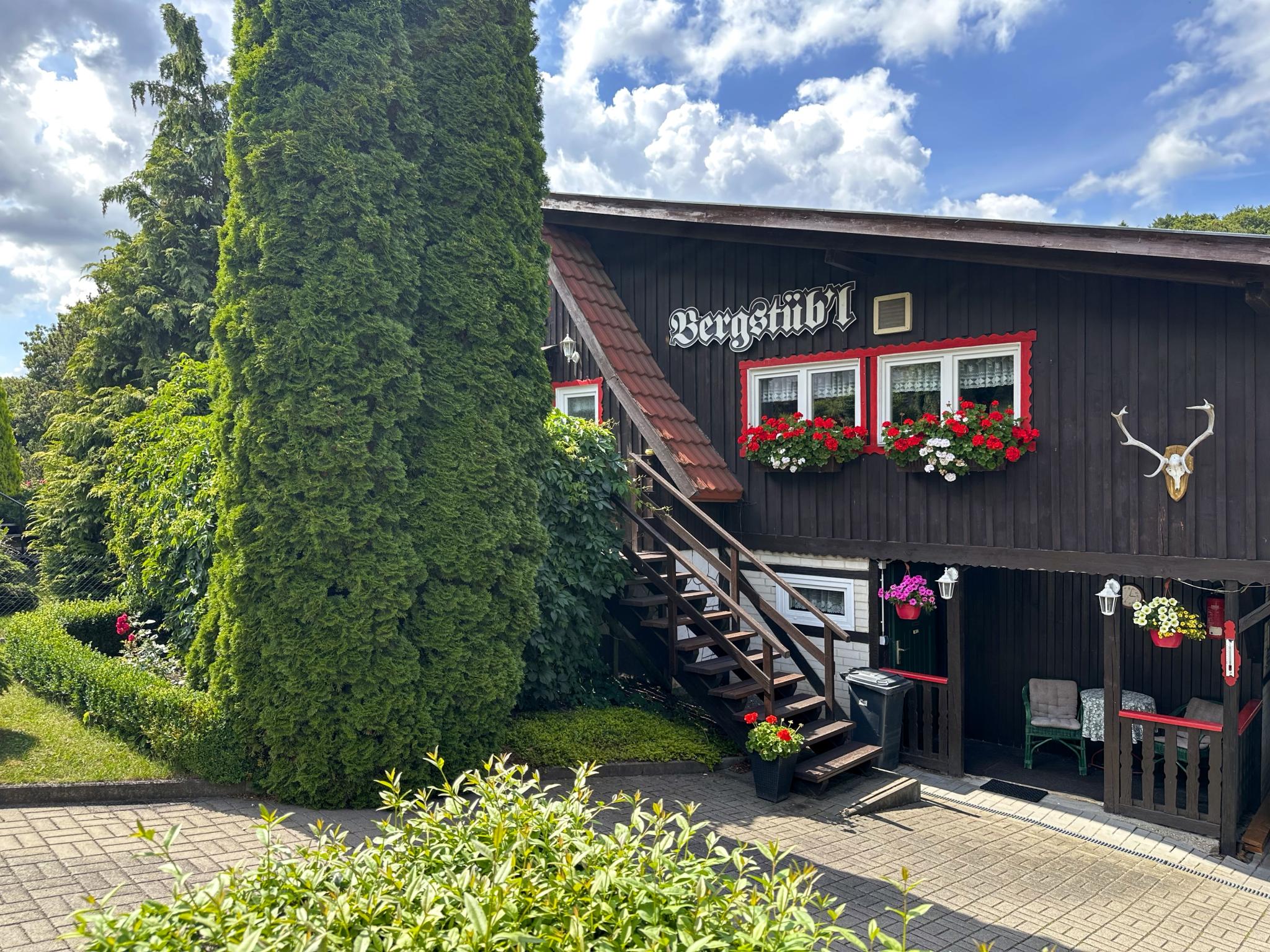 Living area at Bergstübl in Rübeland