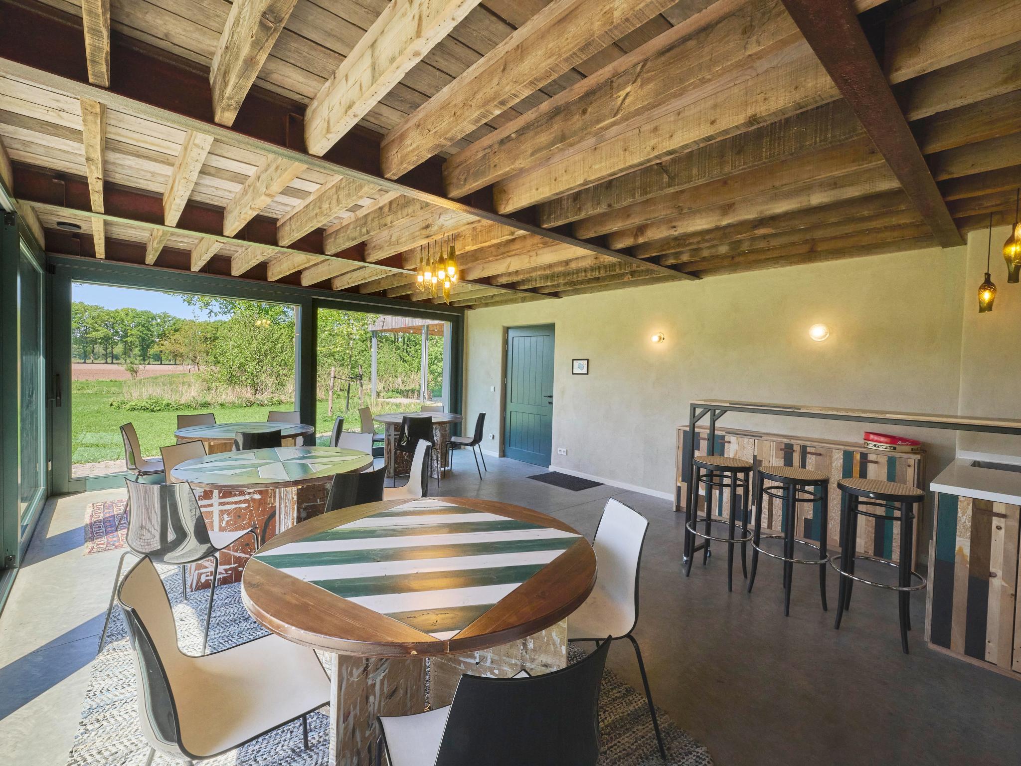 Outdoor terrace and views at Lactea in Schilde