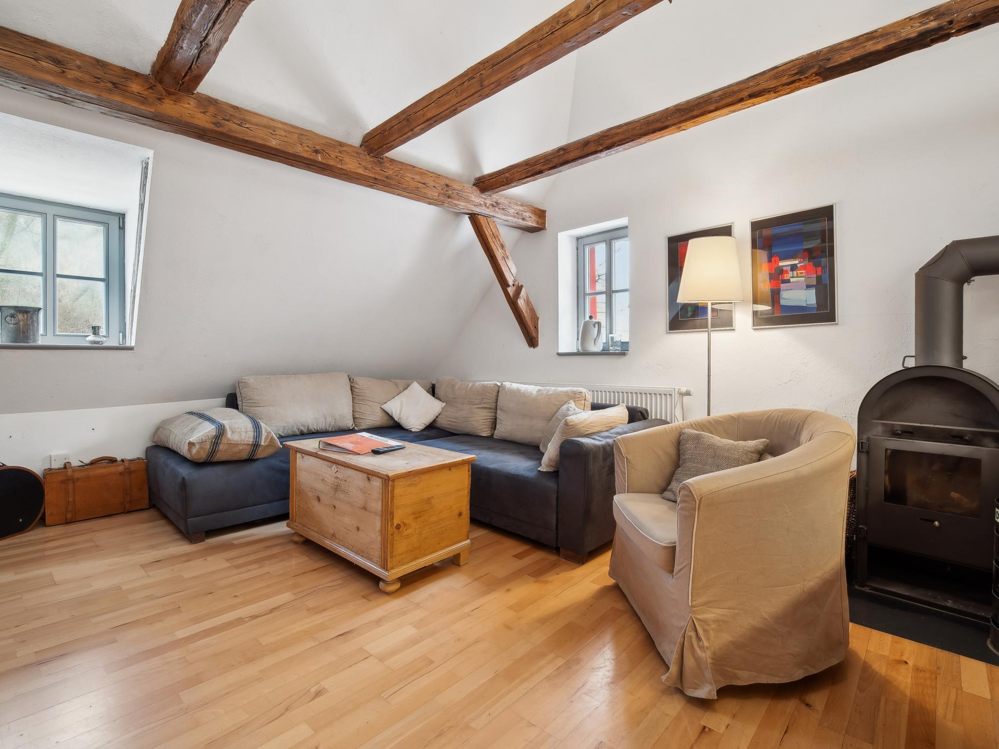 Outdoor terrace and views at Kaffeemühle Hamma II in Heringen - Helme OT Hamma