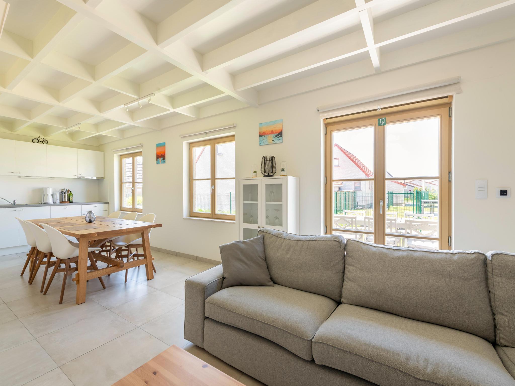 Modern kitchen at Westhinder I H90 in Koksijde