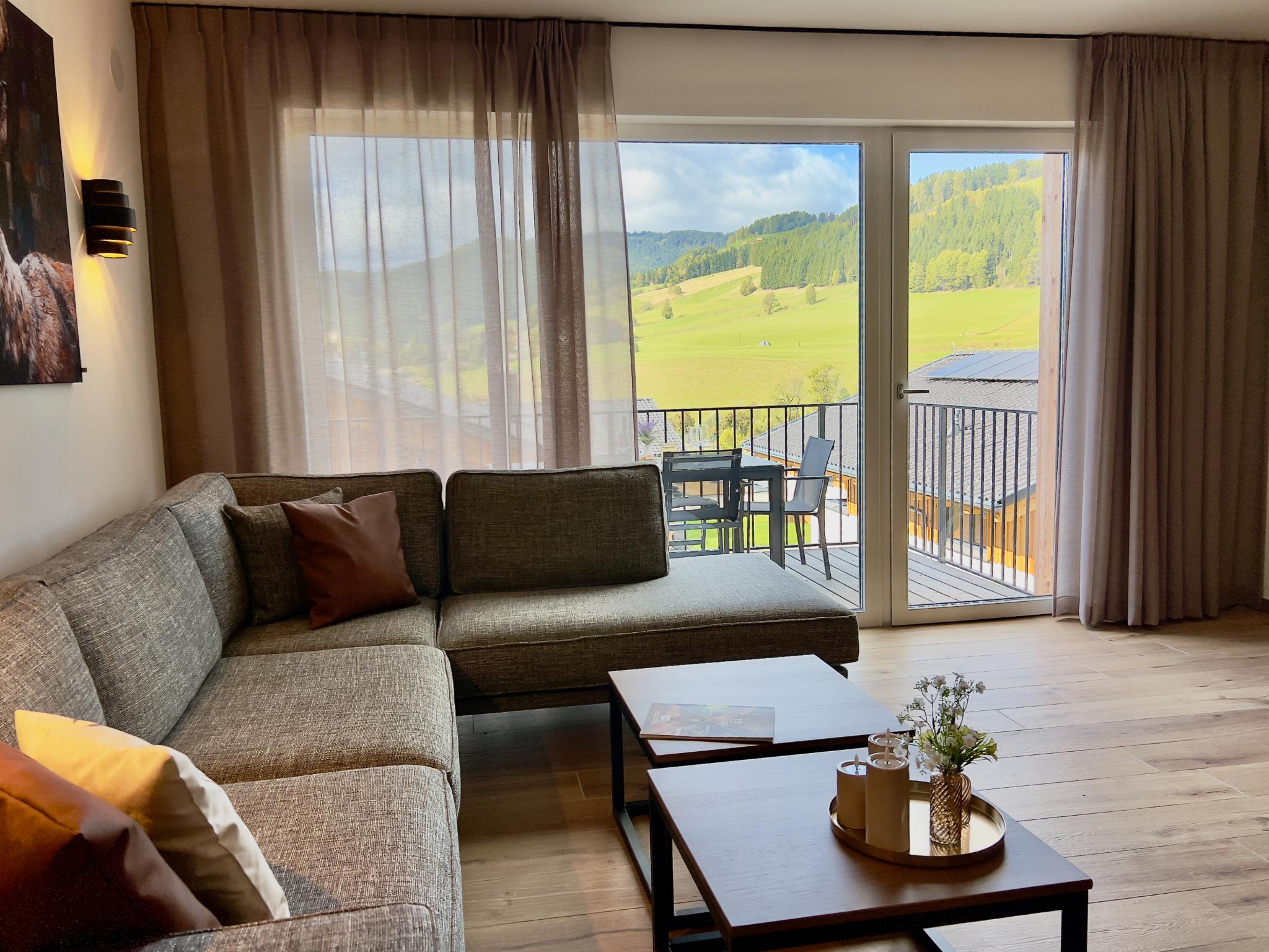 Living area at Grebenzen Lodge Starnberg 60A in Sankt Lambrecht