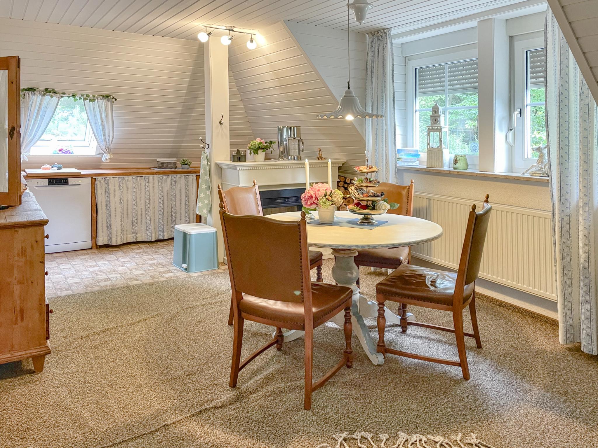 Modern kitchen at Landhaus Bez I in Weißenbrunn