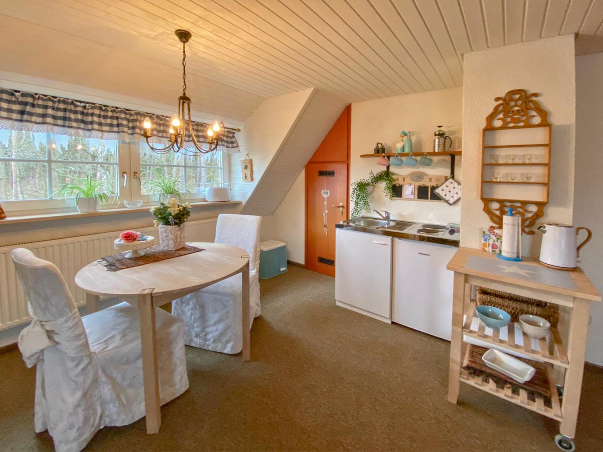 Bedroom with comfortable beds at Landhaus Bez II in Weißenbrunn