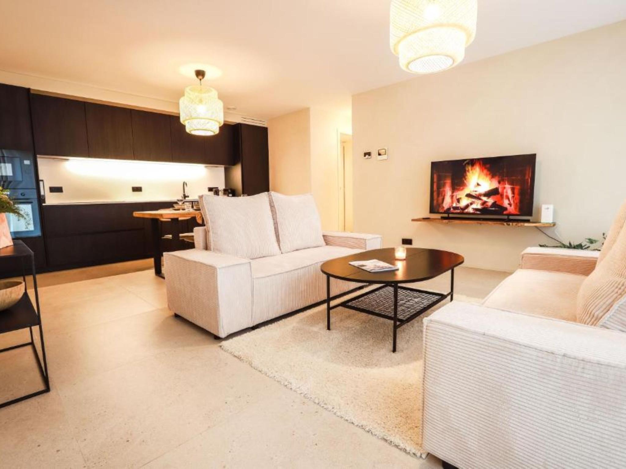 Bedroom with comfortable beds at Be Durbuy in Durbuy