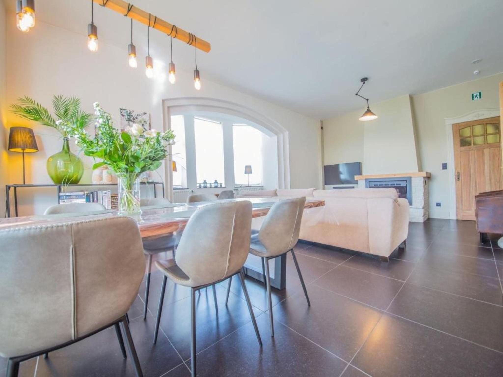 Modern kitchen at Ma Dame Jeanne in Durbuy