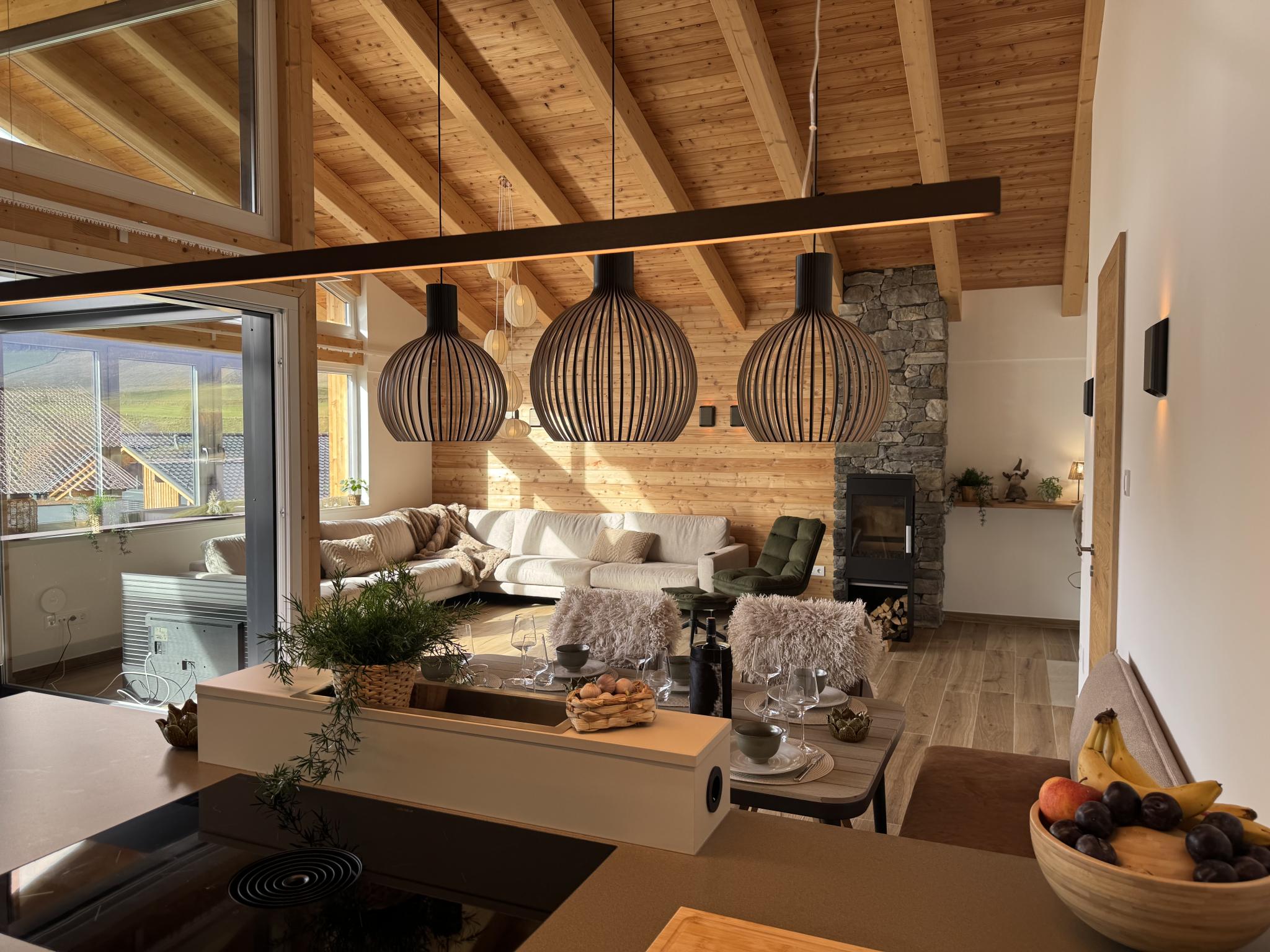 Living area at Birdie Lodge in Sankt Lambrecht