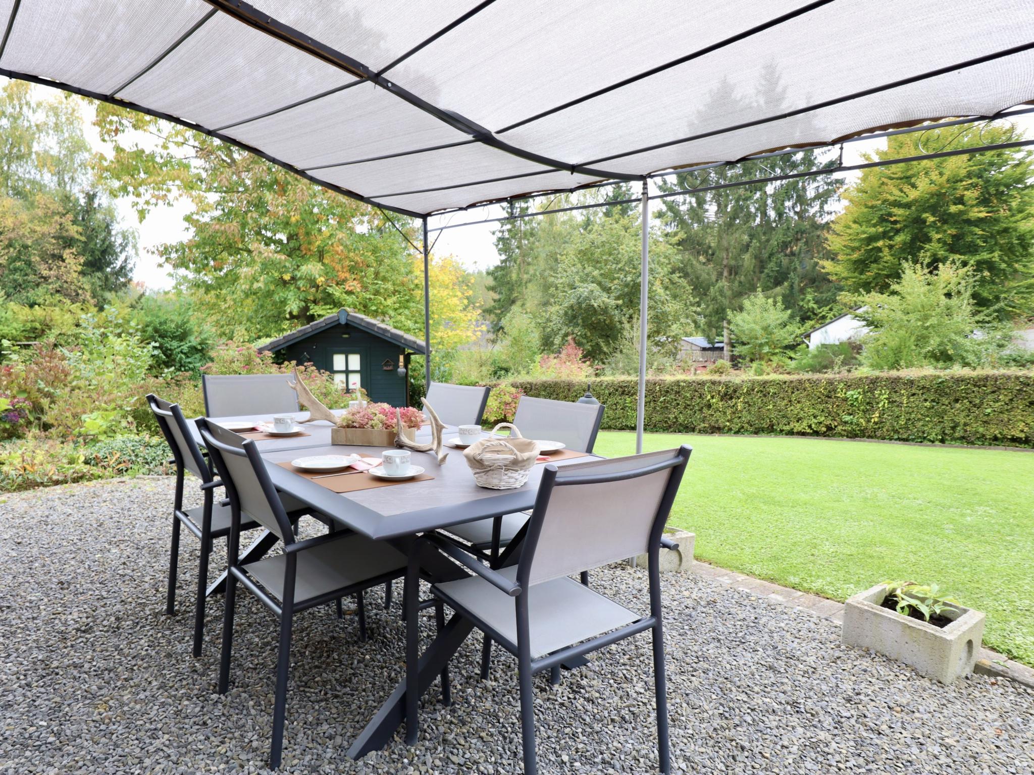 Swimming pool area at Coeur de Biche in Rendeux