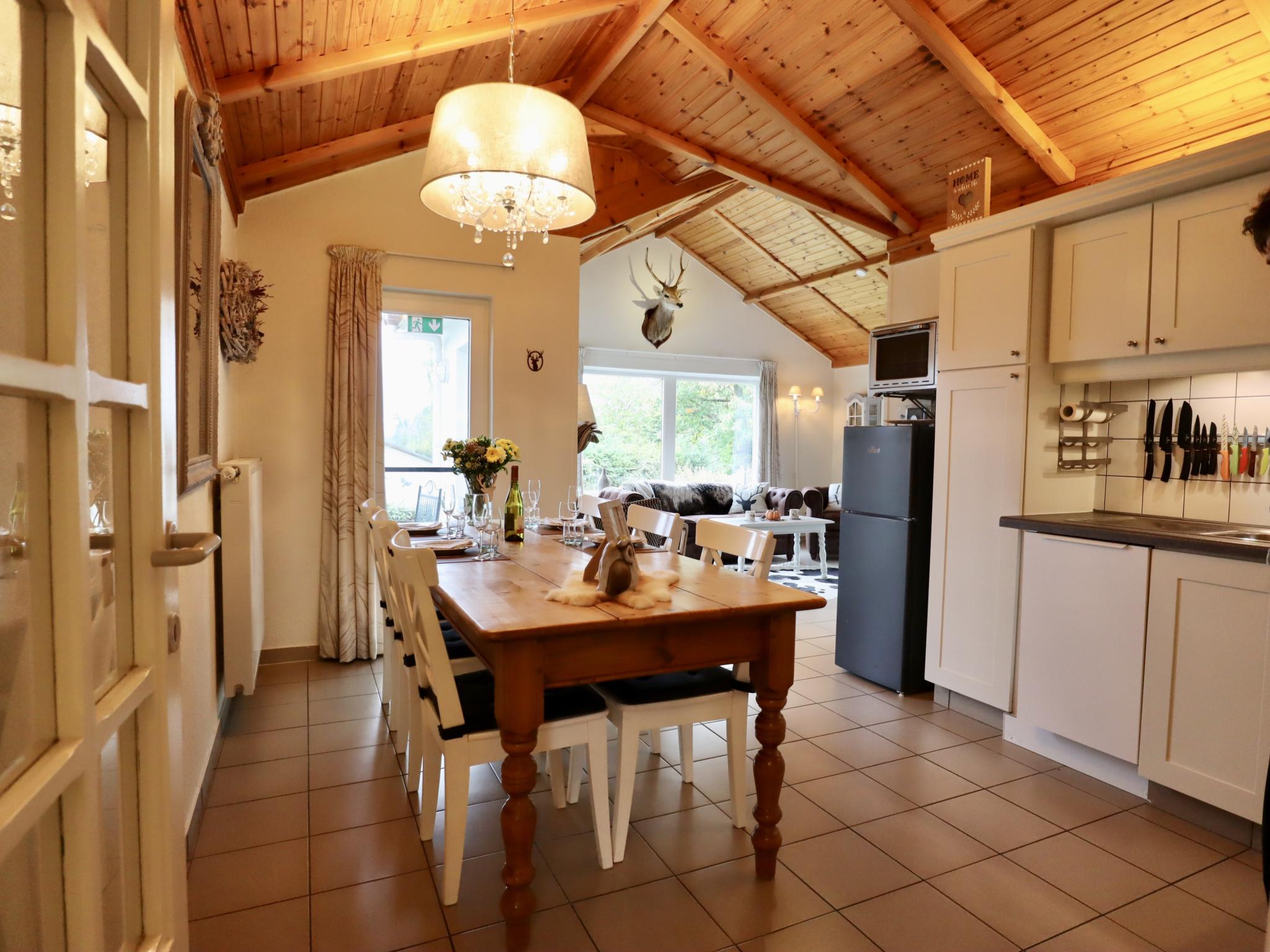 Modern kitchen at Coeur de Biche in Rendeux