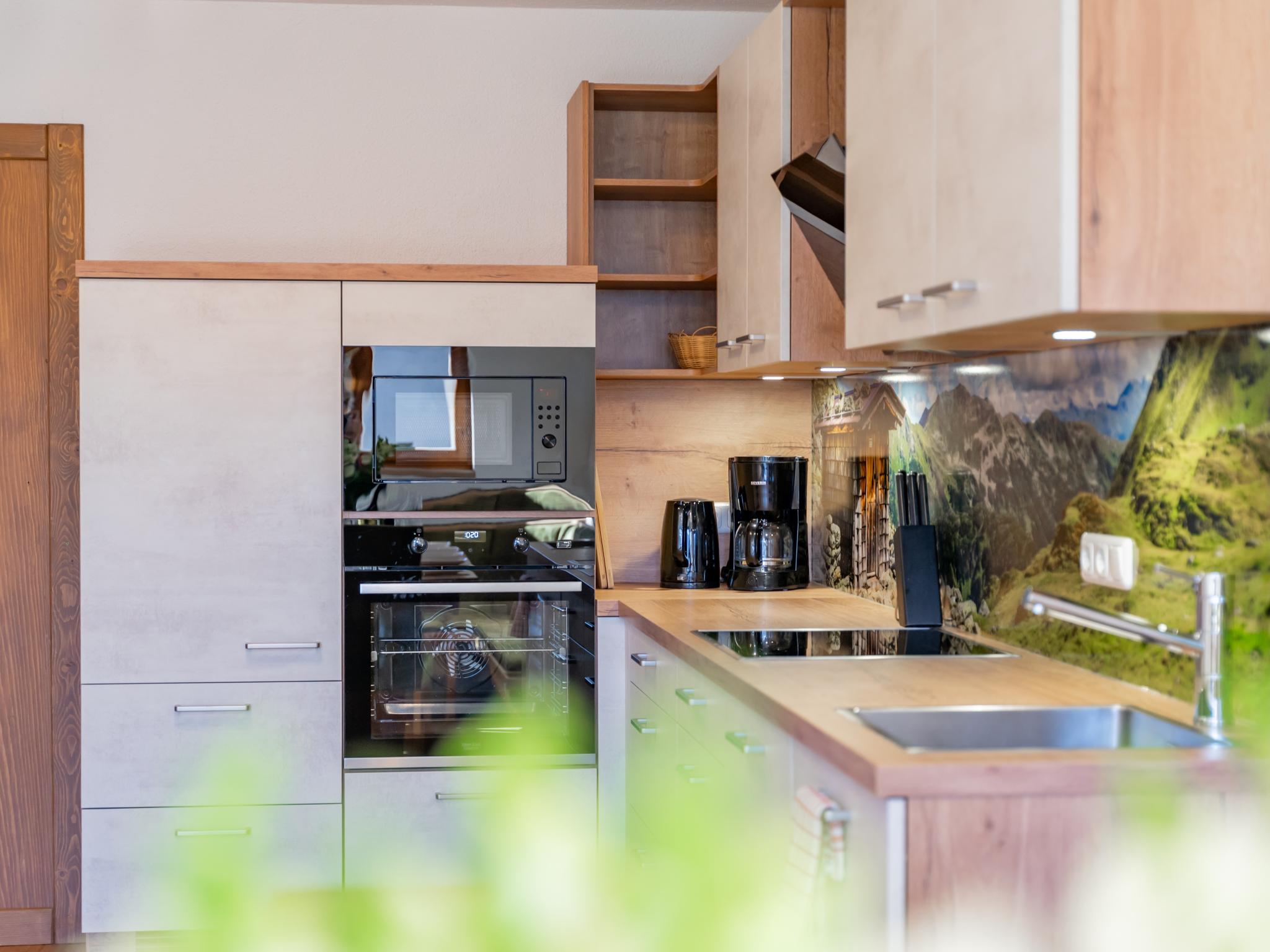 Modern kitchen at Grünbichel Hof II in Uttendorf