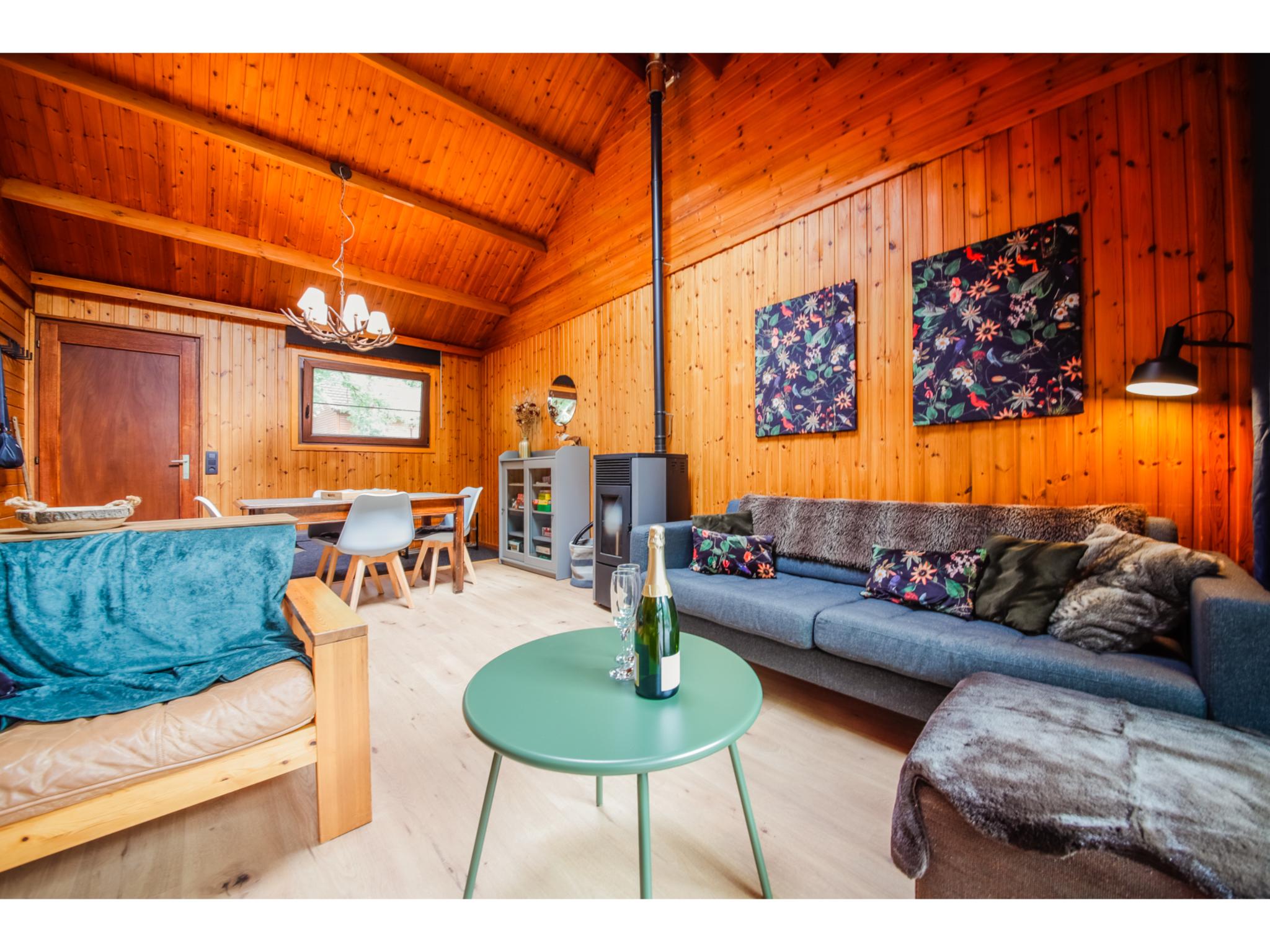 Bedroom with comfortable beds at Le Beau Renard in Heure