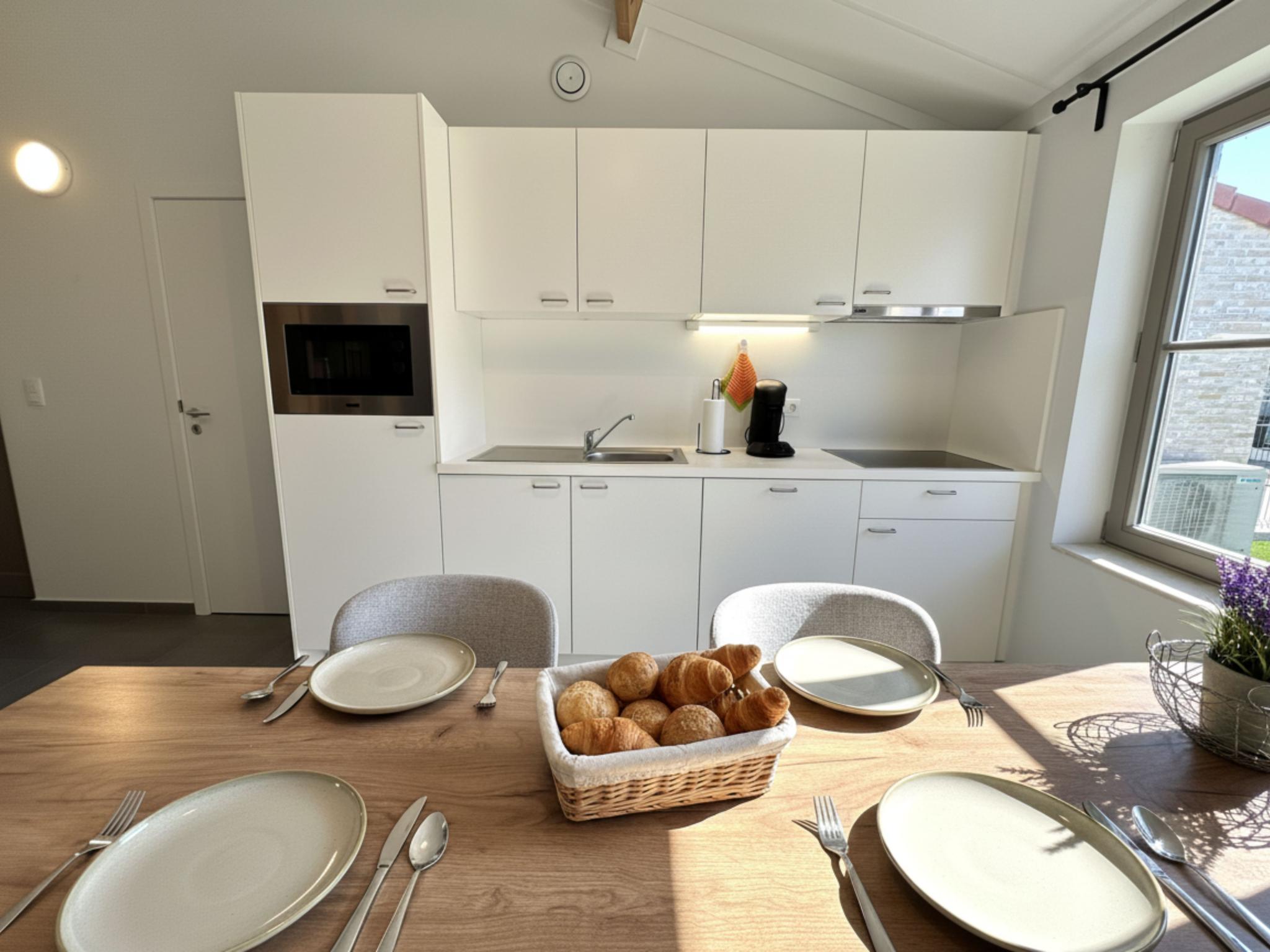 Modern kitchen at Westhinder II H19 in Koksijde
