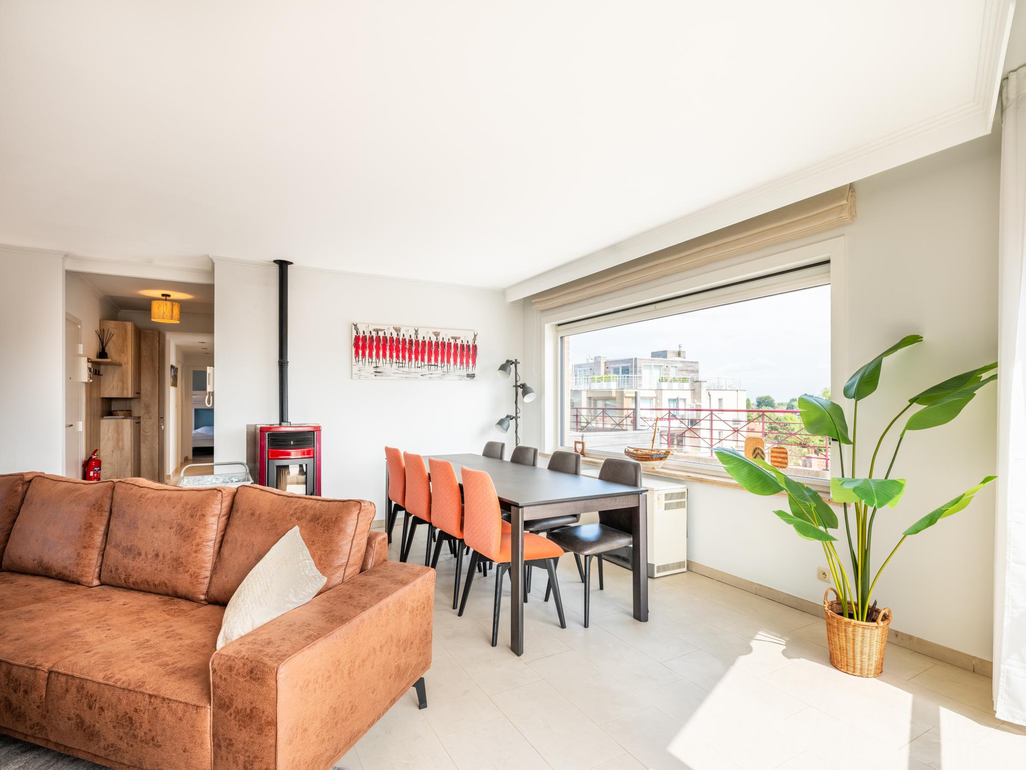 Bedroom with comfortable beds at La Bohème vijfde in Koksijde