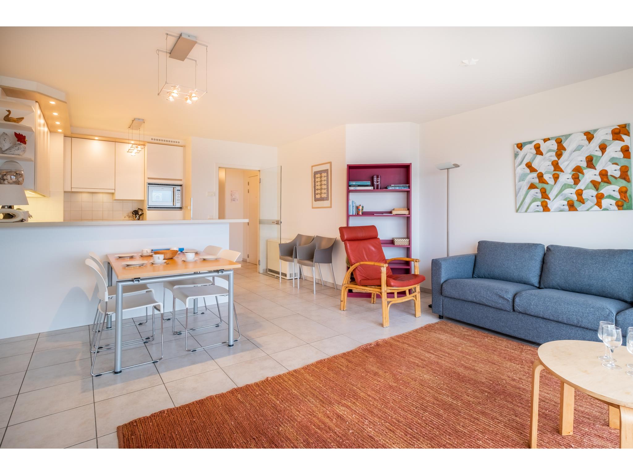 Living area at Les Petrels vierde in Koksijde