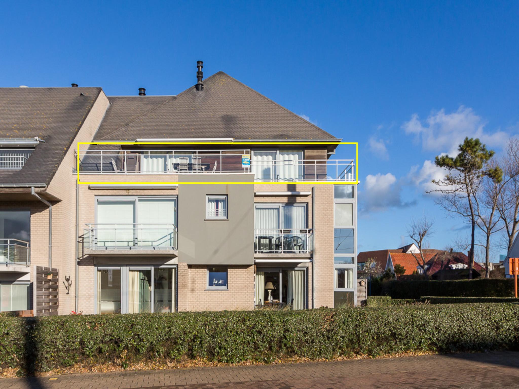 Outdoor terrace and views at Le Penthouse in Koksijde