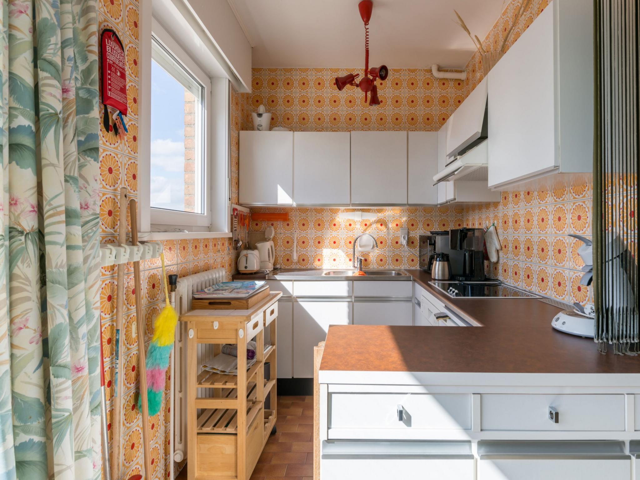 Modern kitchen at Zeezicht 7e in Koksijde