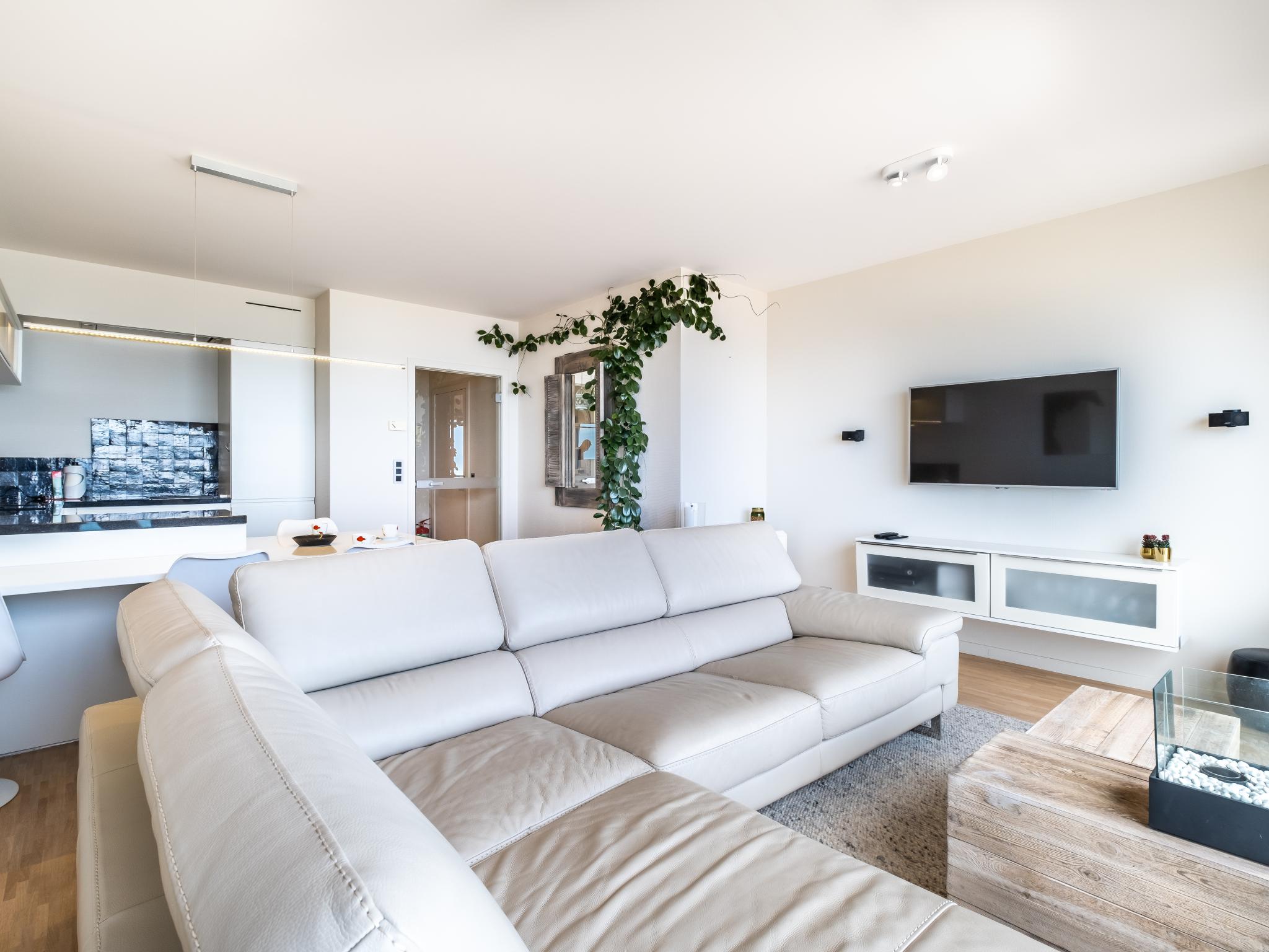 Outdoor terrace and views at Golden Hour in Koksijde