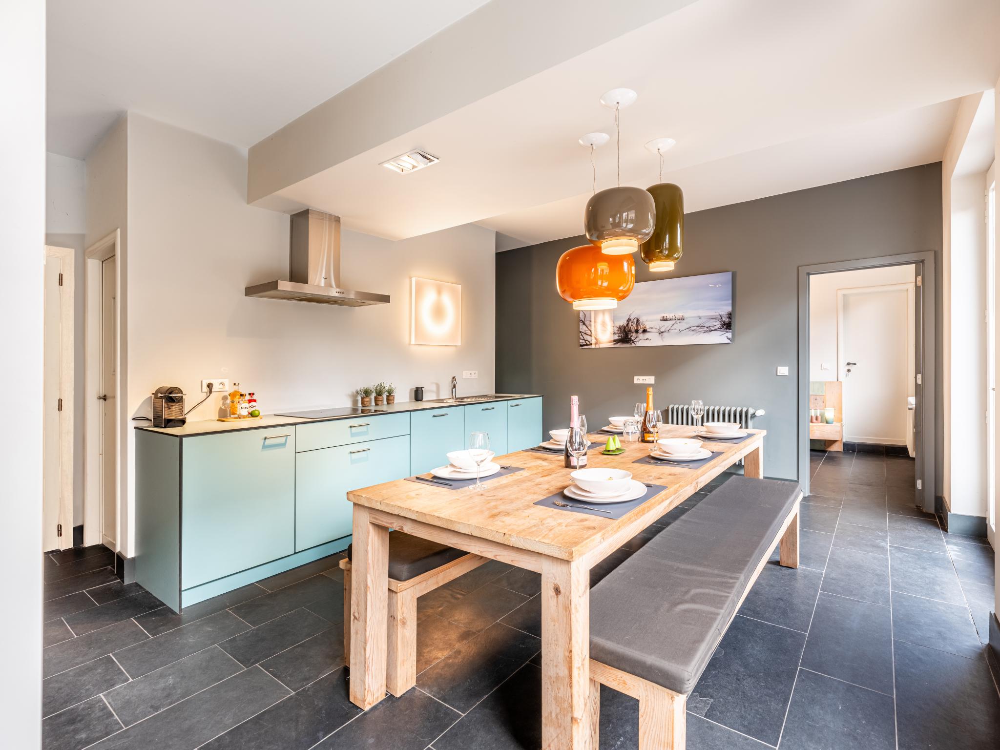 Bedroom with comfortable beds at La Terrasse in Sint-Idesbald