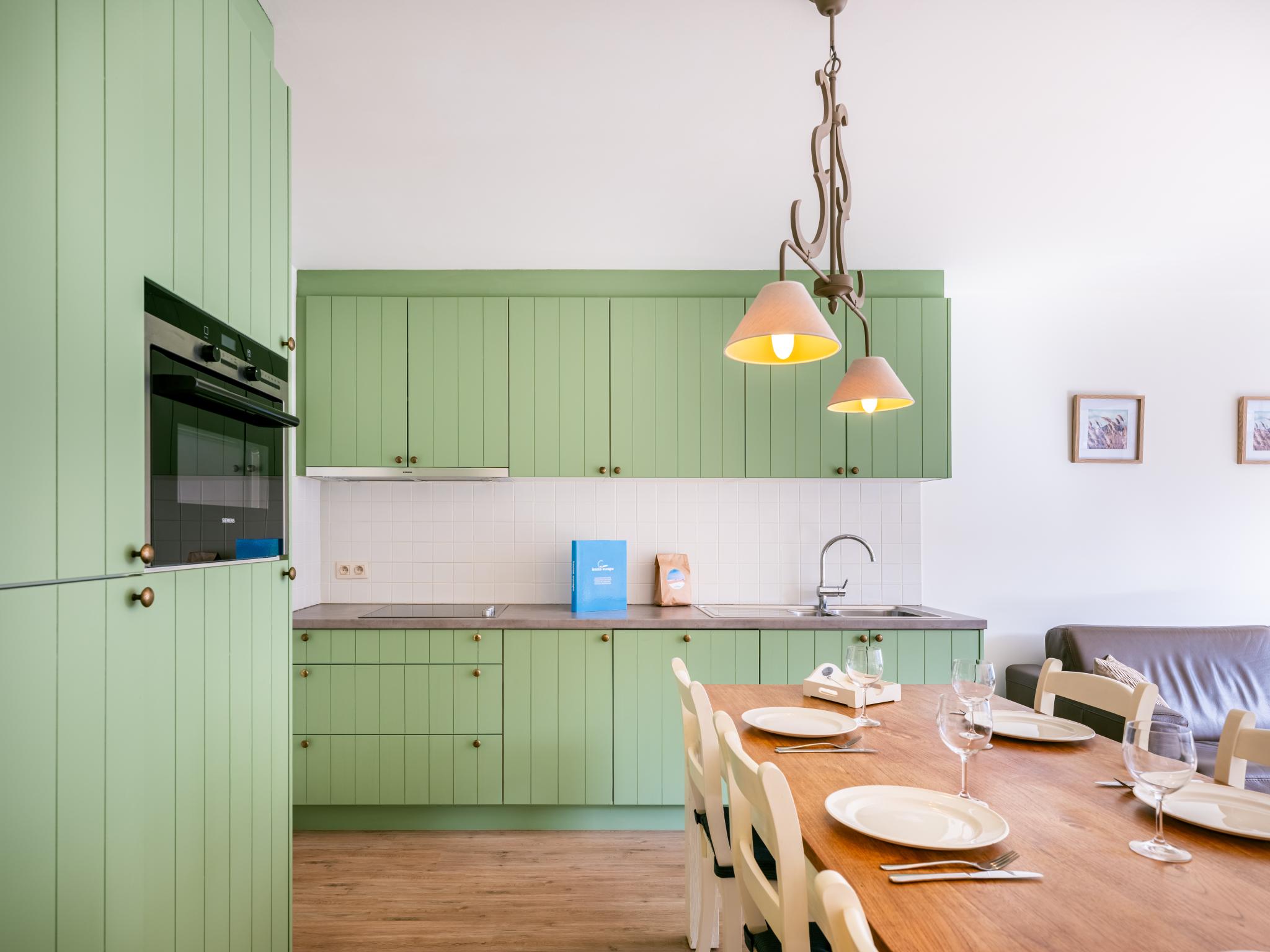 Modern kitchen at CityZen in Koksijde