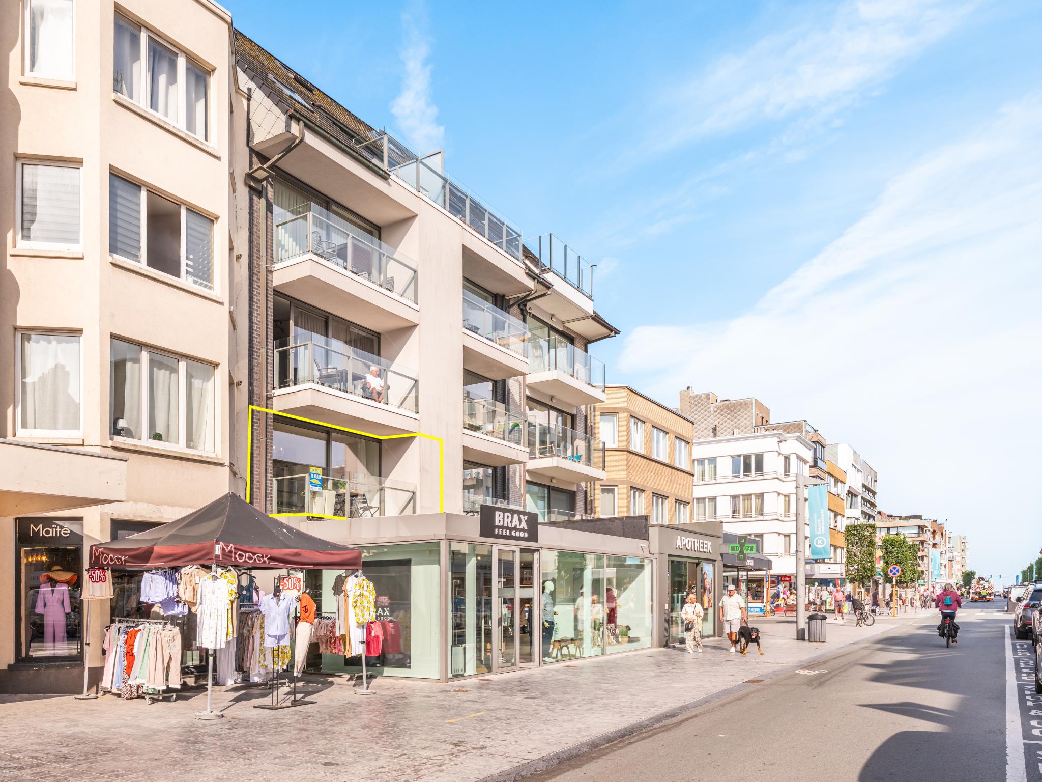 Outdoor terrace and views at CityZen in Koksijde