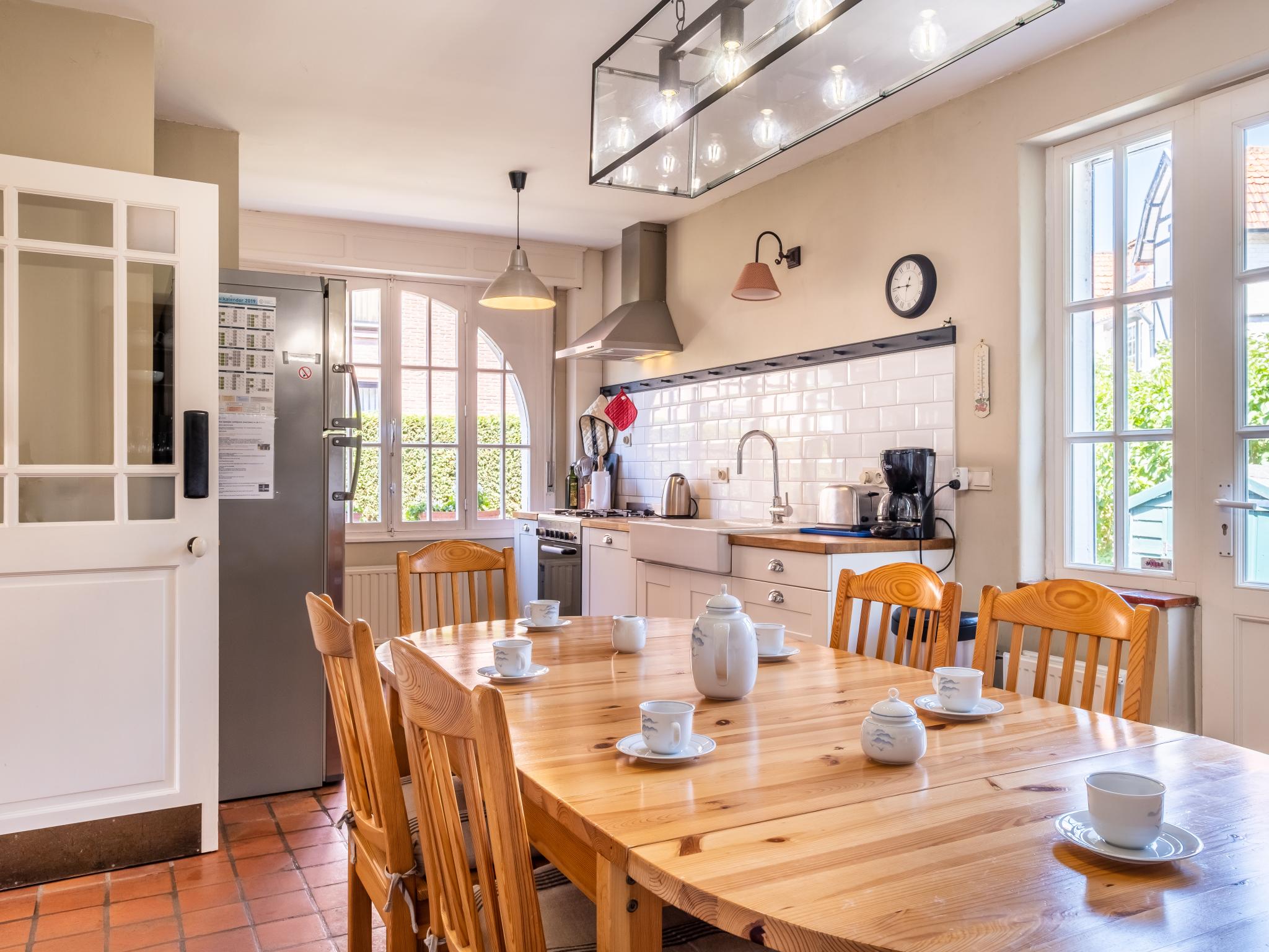 Modern kitchen at Le Charme in Koksijde
