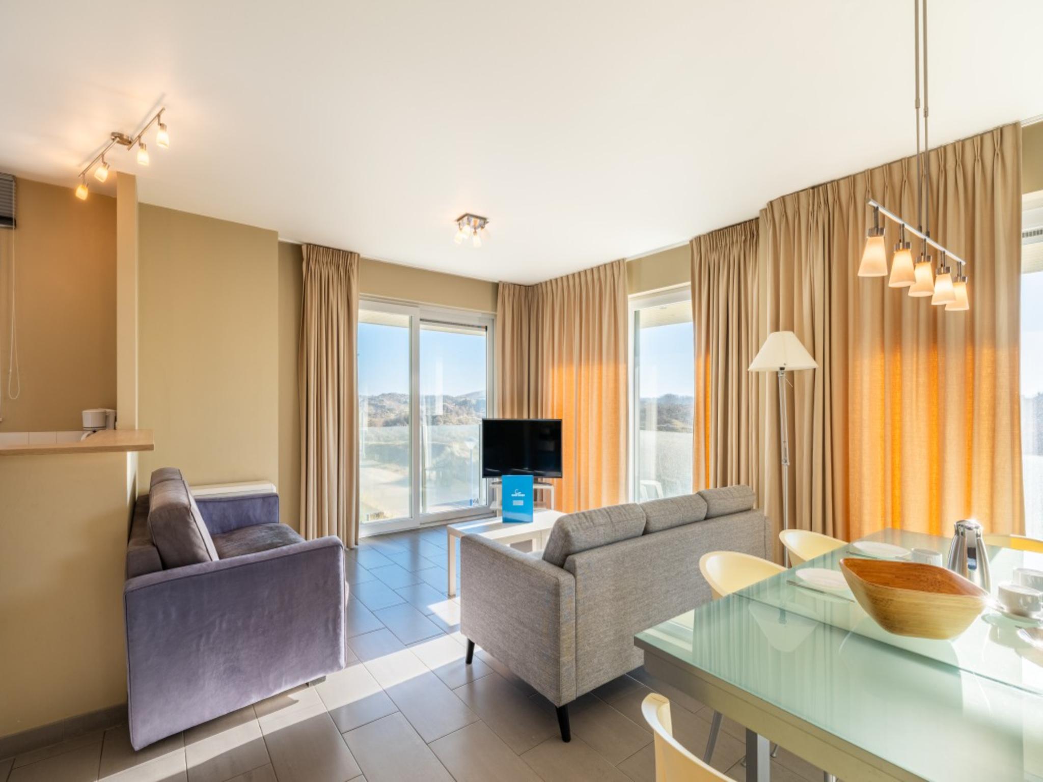 Modern kitchen at Vue Dunes in Koksijde