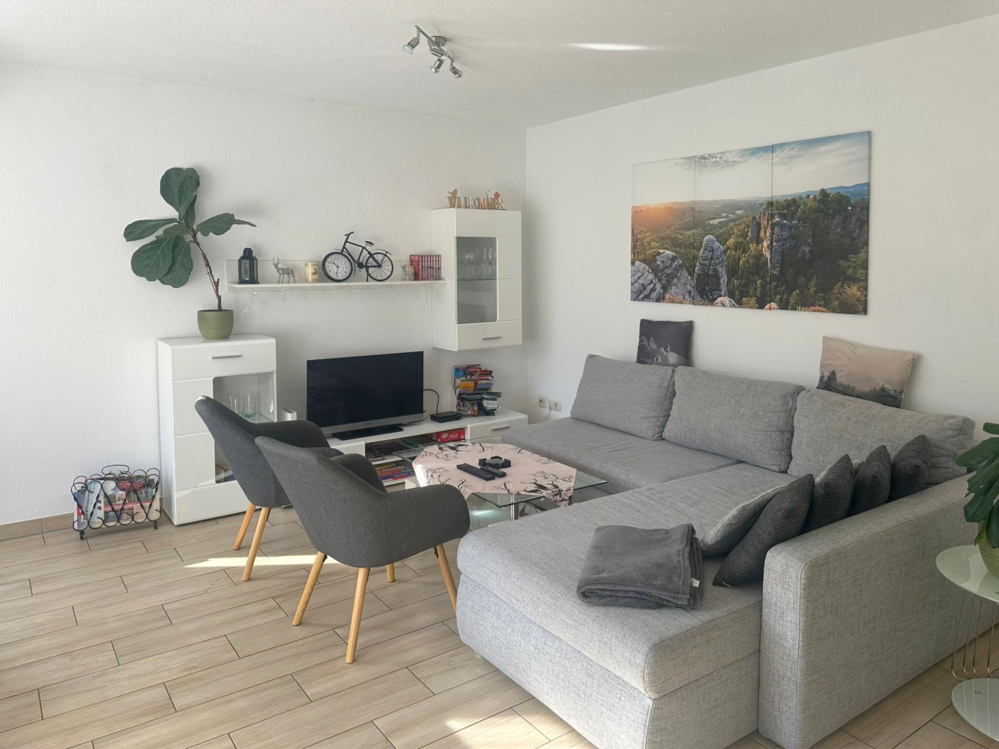 Living area at Forsthaus in Sebnitz