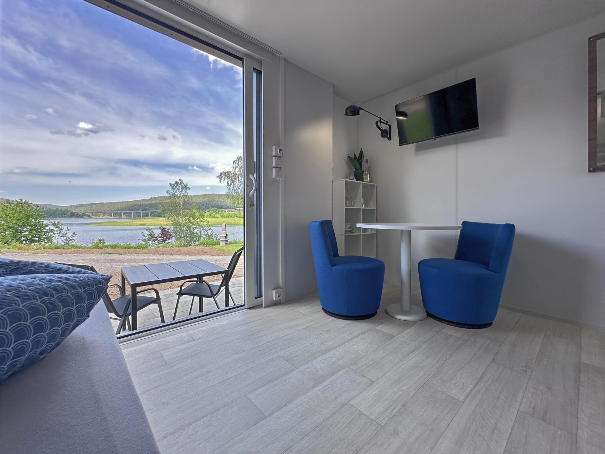 Modern kitchen at Feriendorf Seeblick - Tiny Nr 10 in Neunburg vorm Wald