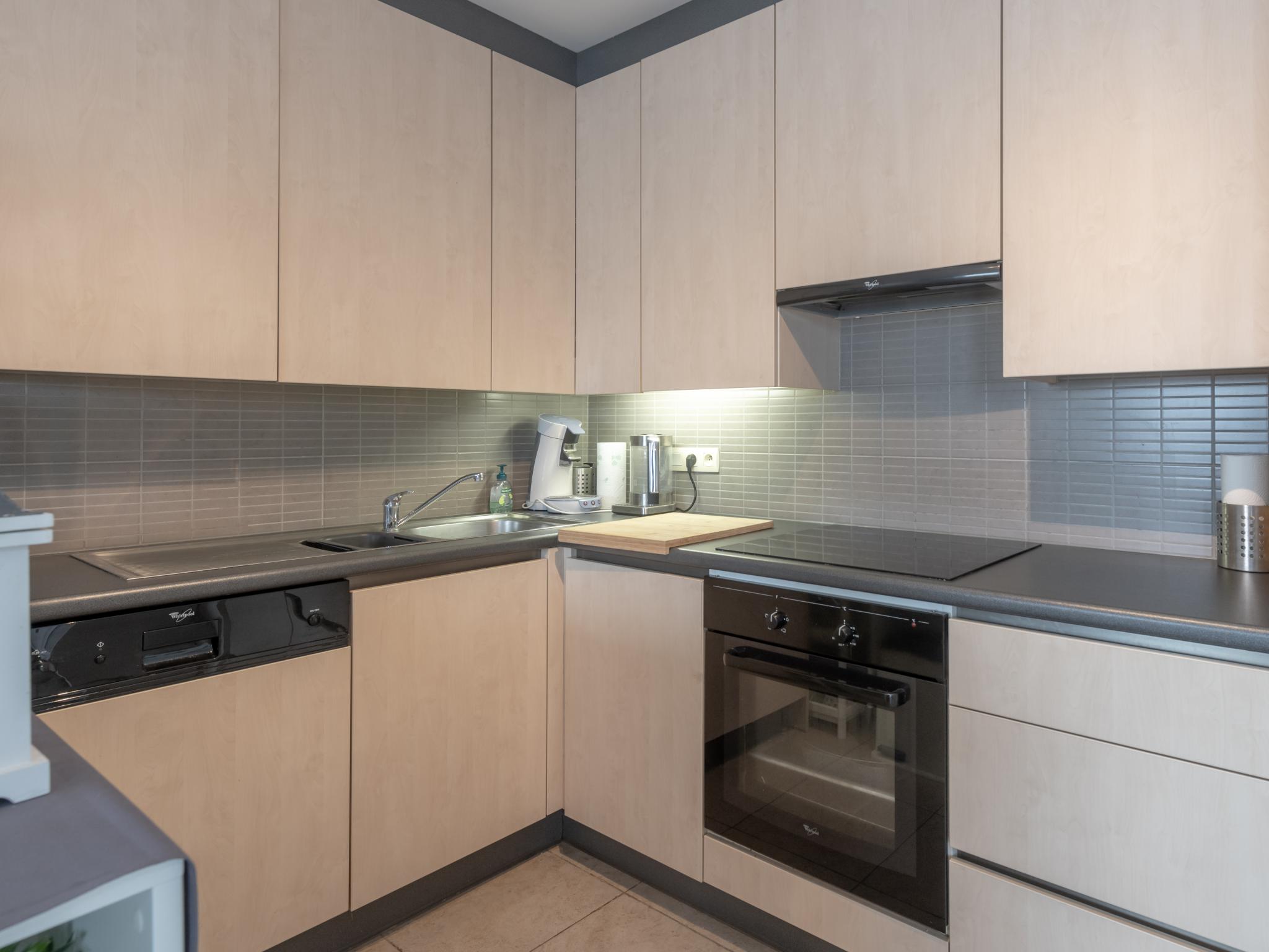 Modern kitchen at Nieuwendamme 40C in Nieuwpoort