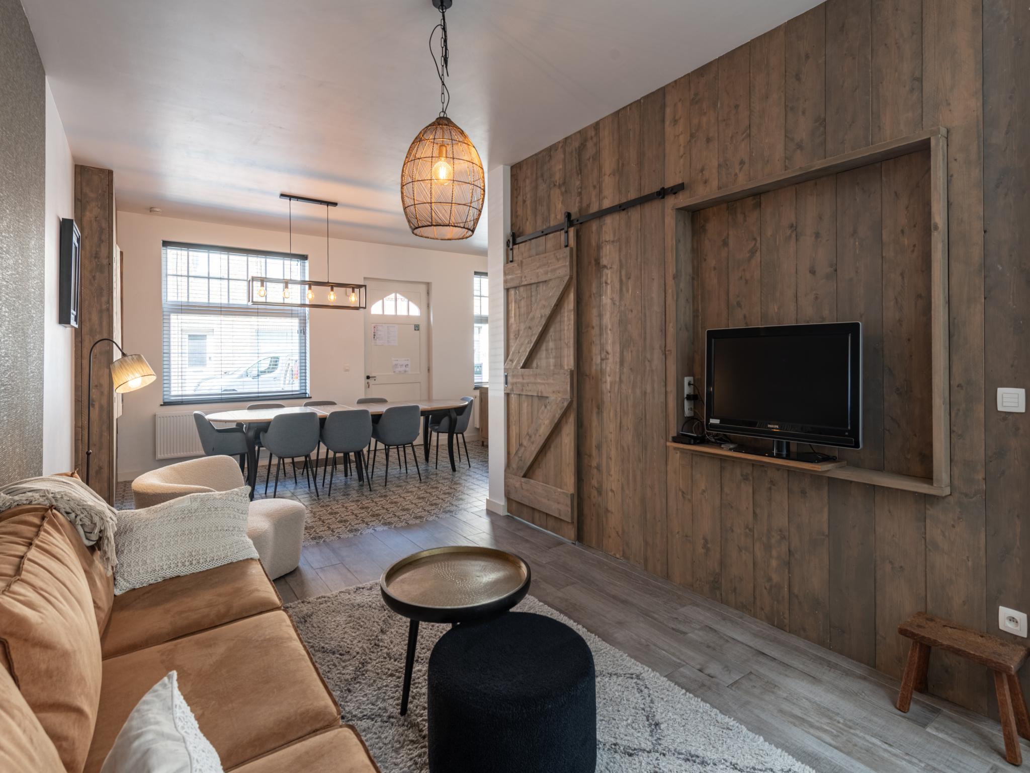 Living area at Huis Hendrik Geeraert in Nieuwpoort