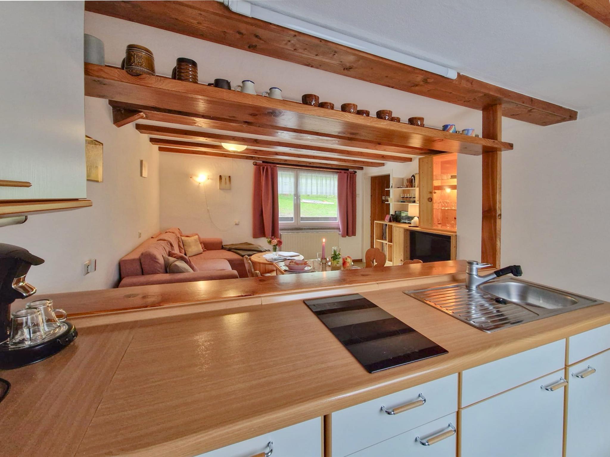 Modern kitchen at Chalet Neubert in Breitenbrunn (DE)