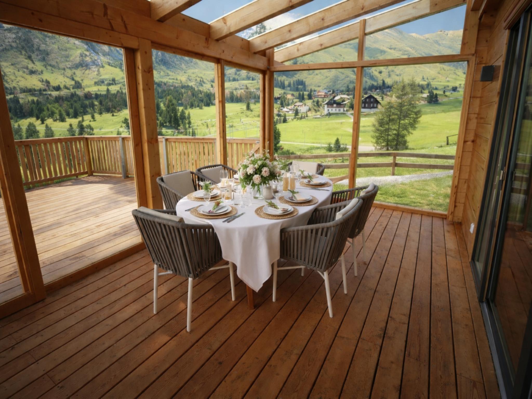 Living area at Designchalet Heidi Alm in Ebene Reichenau