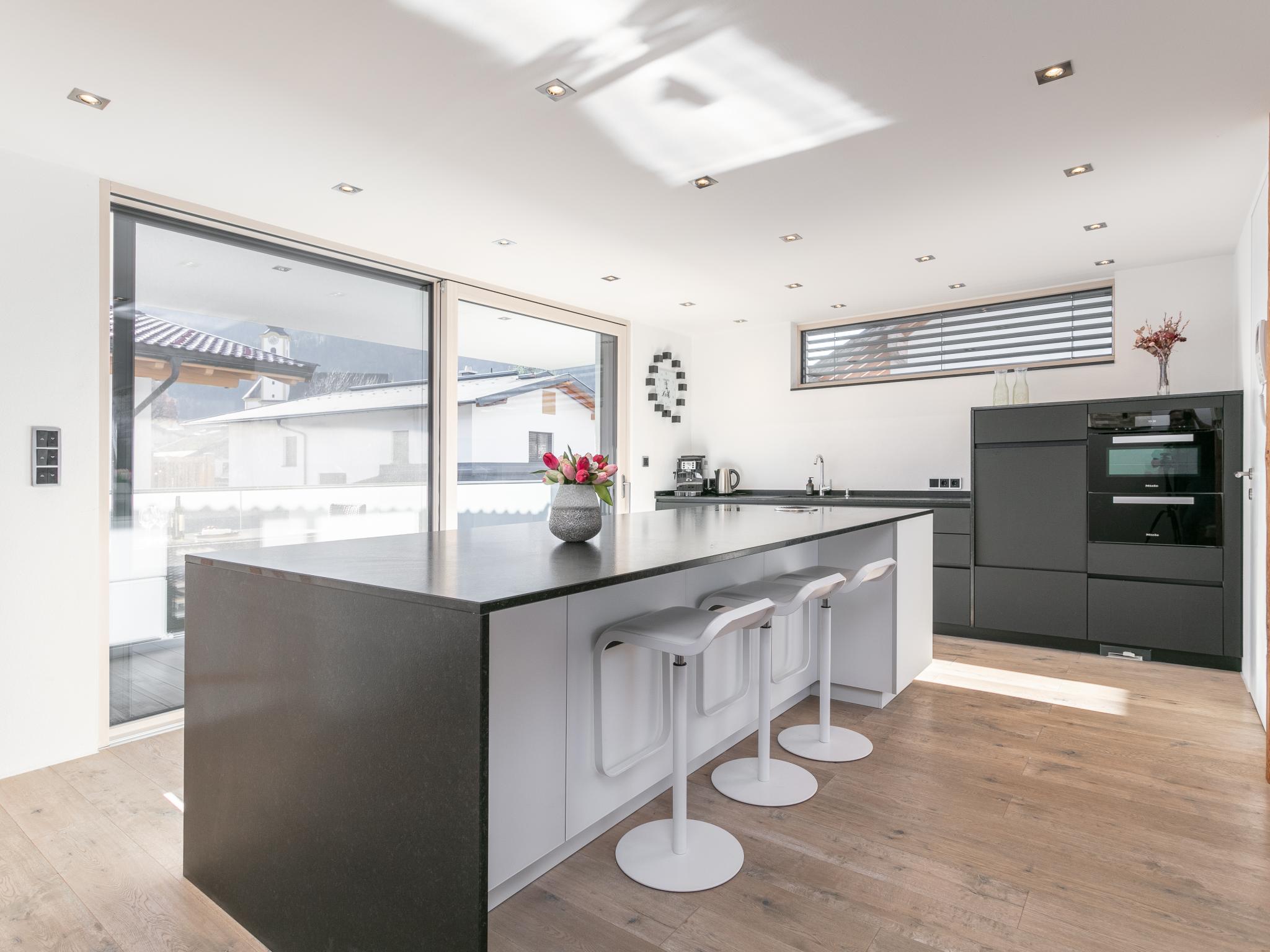 Living area at Alpin Chalet ARTE in Söll