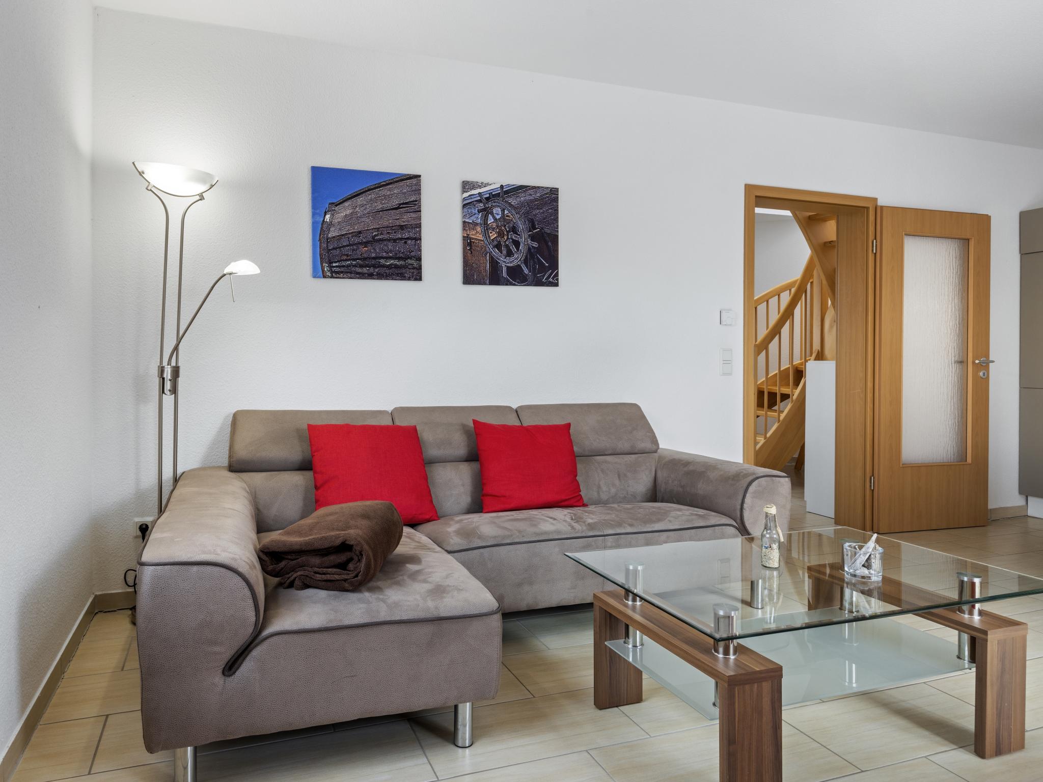 Outdoor terrace and views at Stranddistel XL in Boiensdorf