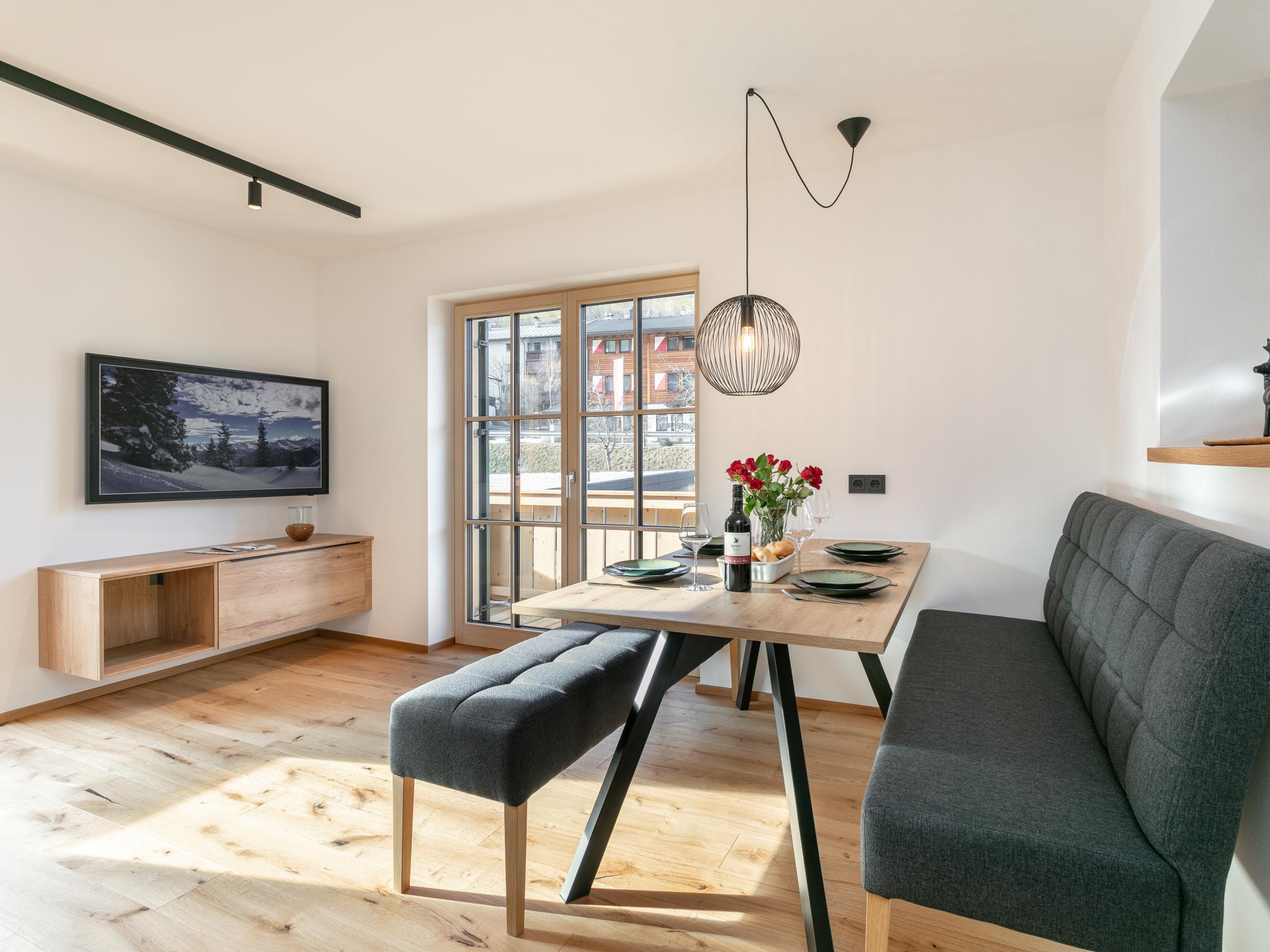 Outdoor terrace and views at Haus Tauernblick Top 3 in Jochberg