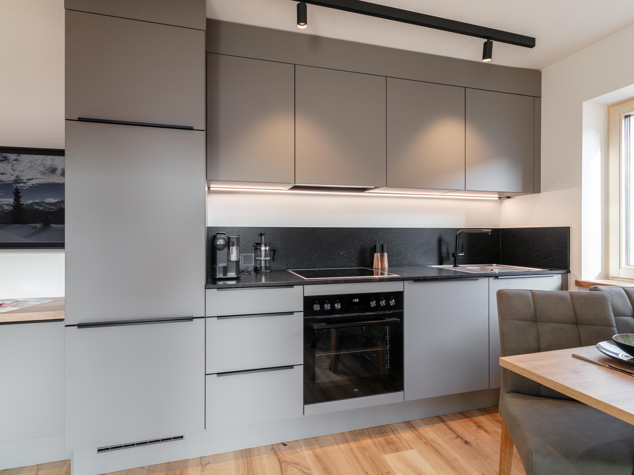 Modern kitchen at Haus Tauernblick Top 4 in Jochberg