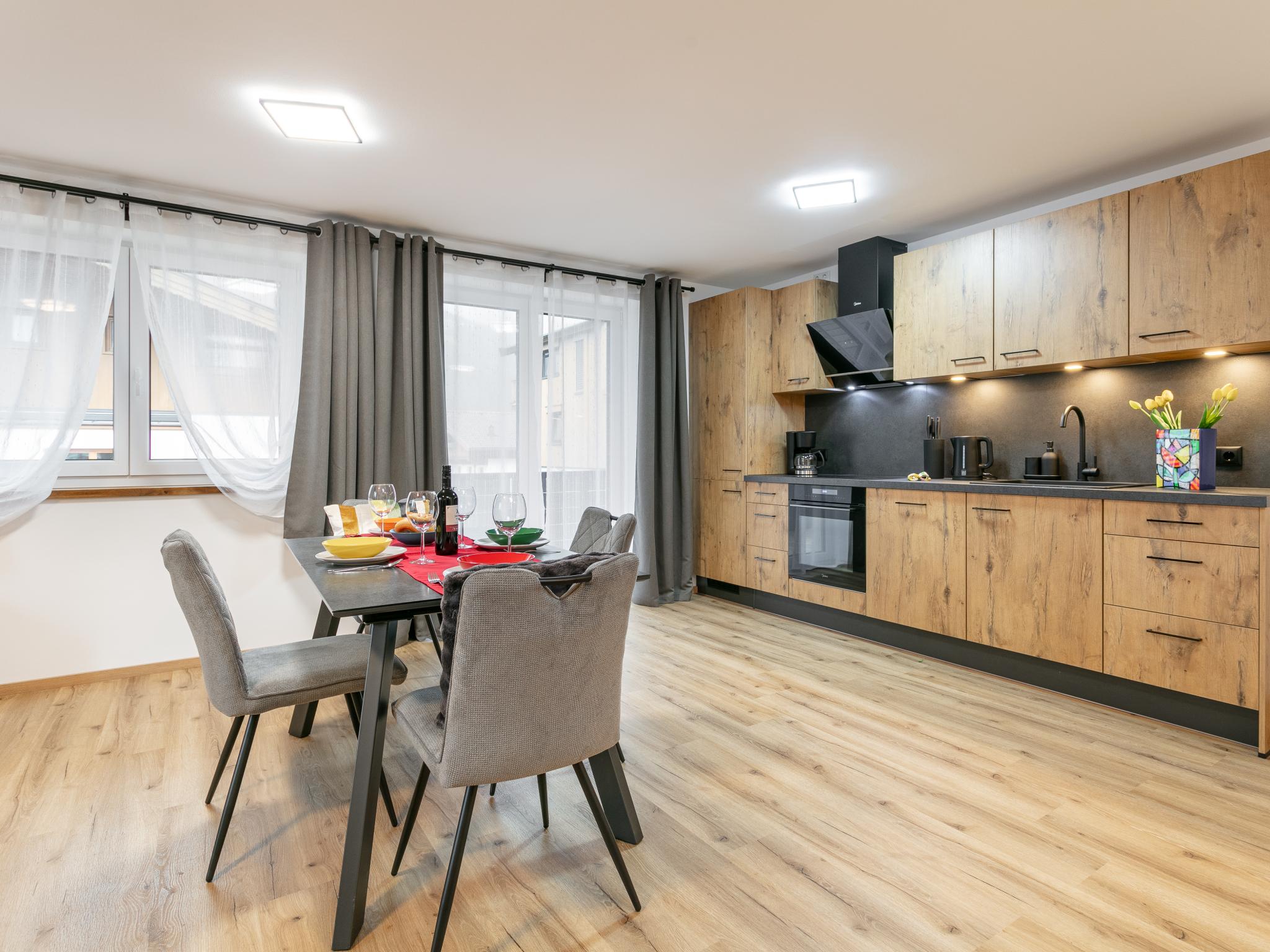 Outdoor terrace and views at Tennerhof Apartments Top 2 in Brixen im Thale