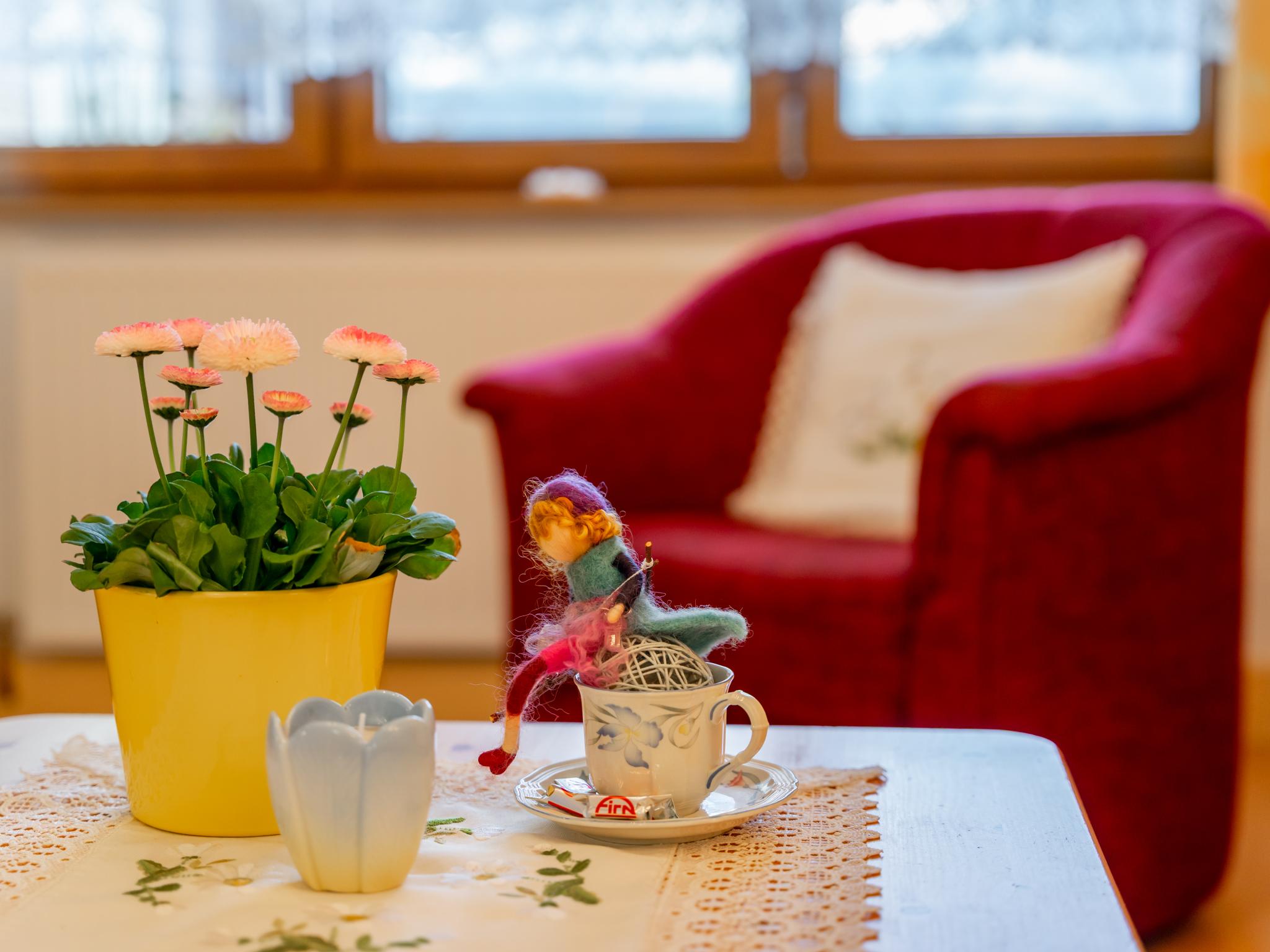 Outdoor terrace and views at Maria in Leogang