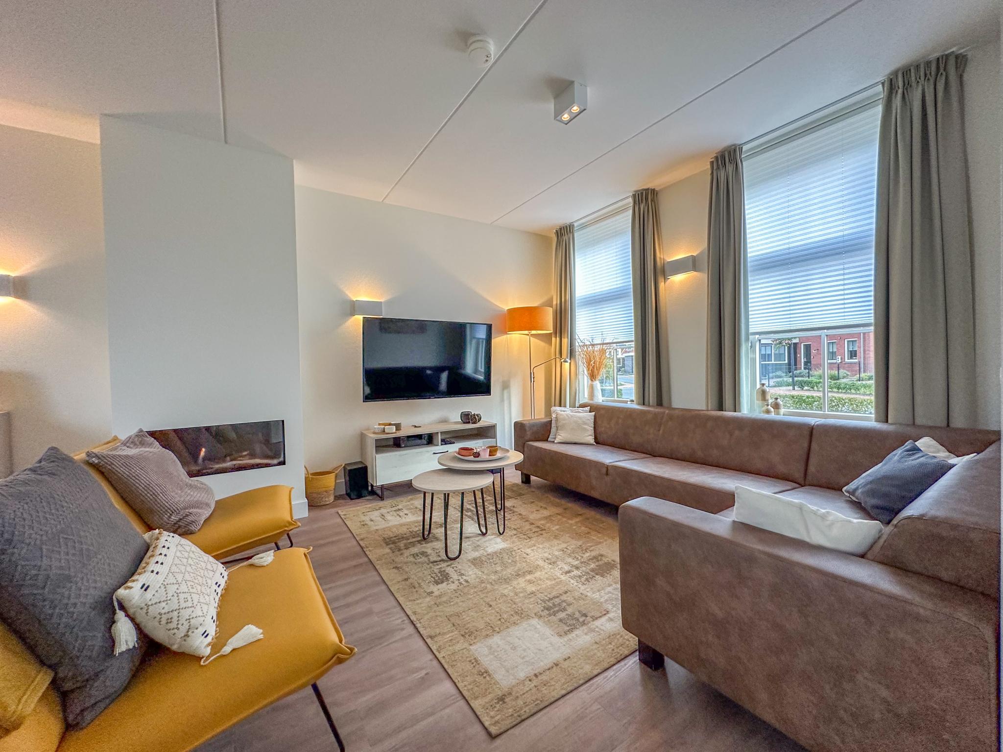 Bedroom with comfortable beds at Happy Beach 50 in Colijnsplaat