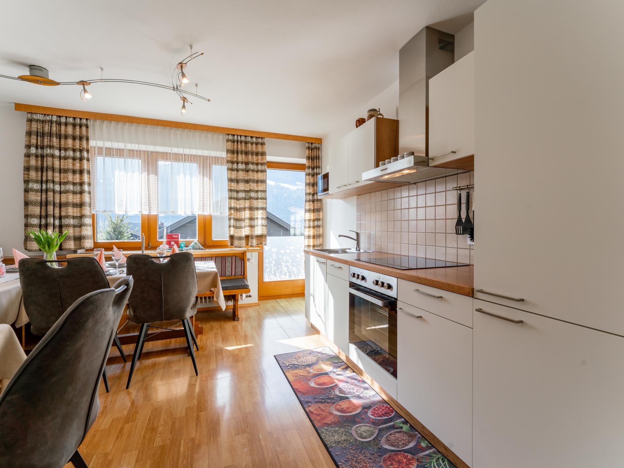 Outdoor terrace and views at Nussbaumer S in Niedernsill