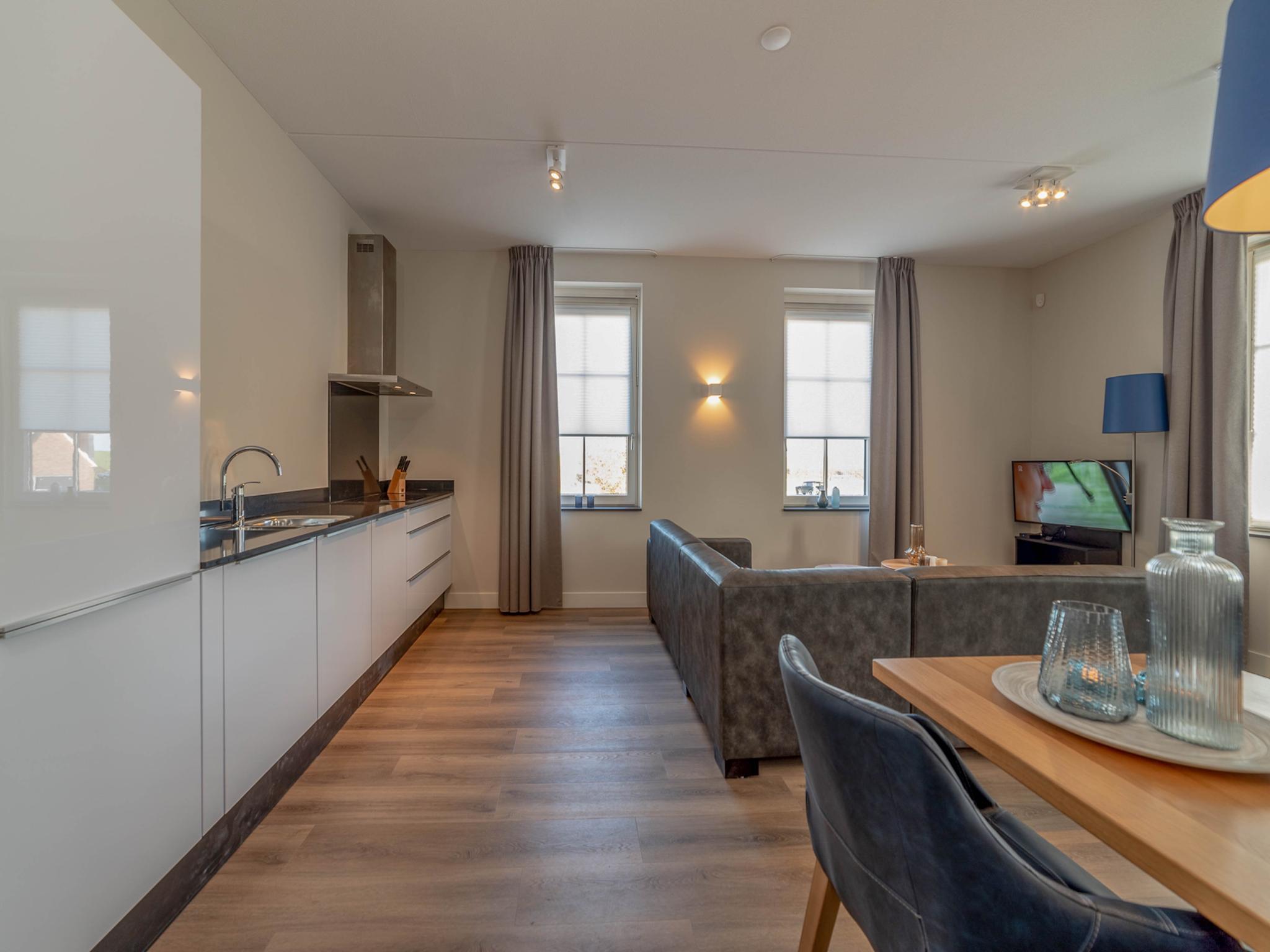 Outdoor terrace and views at SeaLuxe Suite 27D in Colijnsplaat