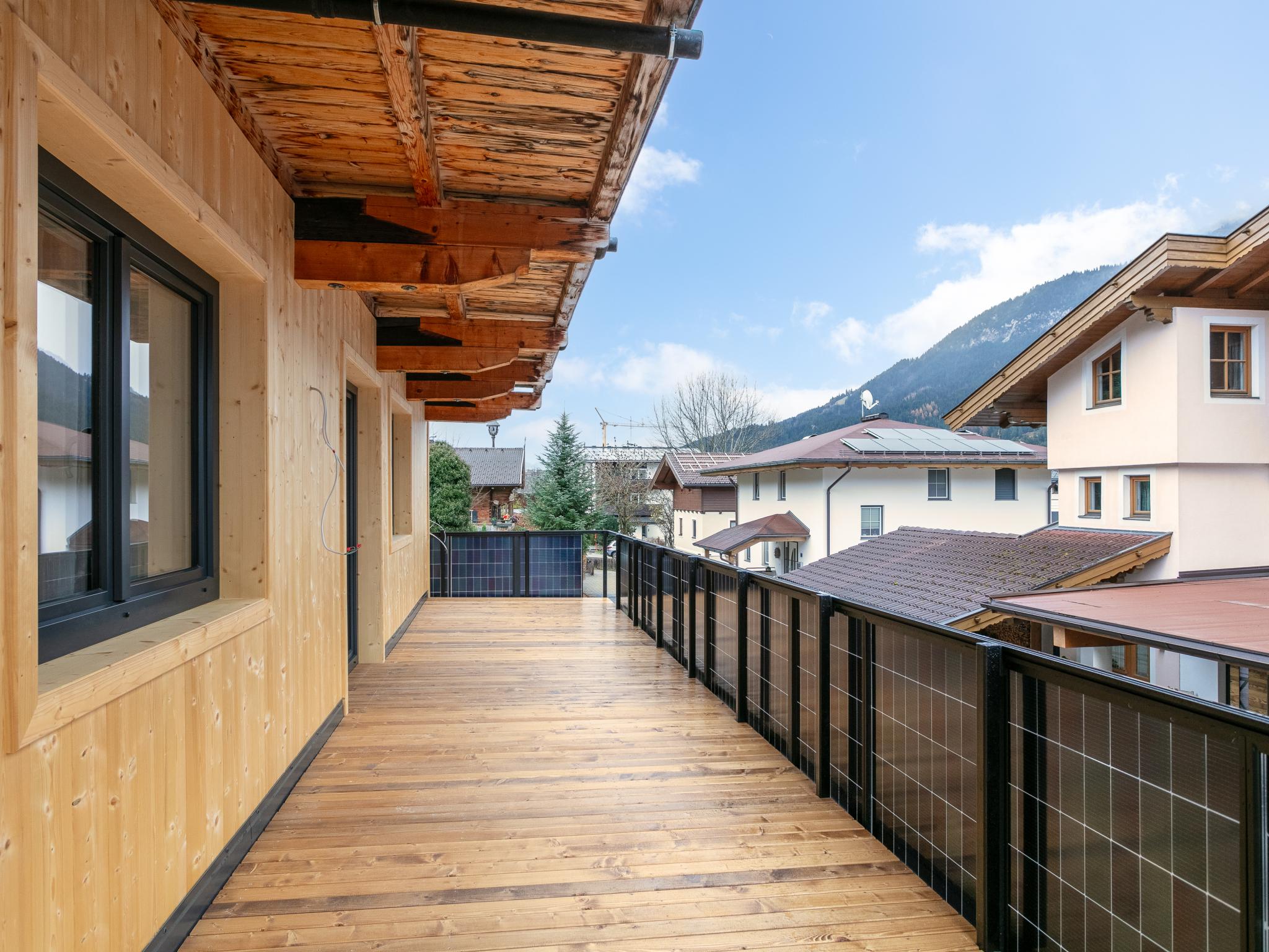 Outdoor terrace and views at Tennerhof Apartments Top 1 und Top 2 in Brixen im Thale